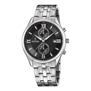 Festina Herrenuhr aus Edelstahl in Silber, 4,2×0,9 cm