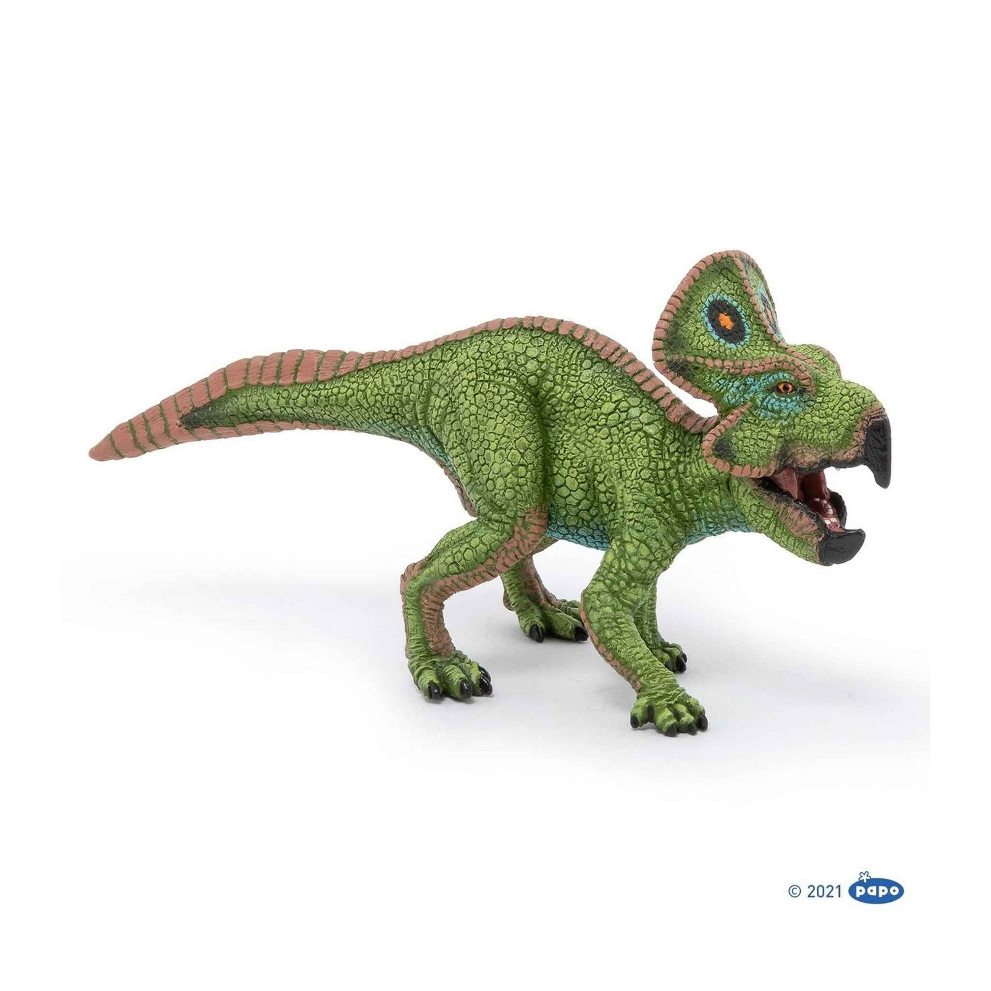 Spielfigur Protoceratops aus Kunststoff grün 15,2 cm | Papo