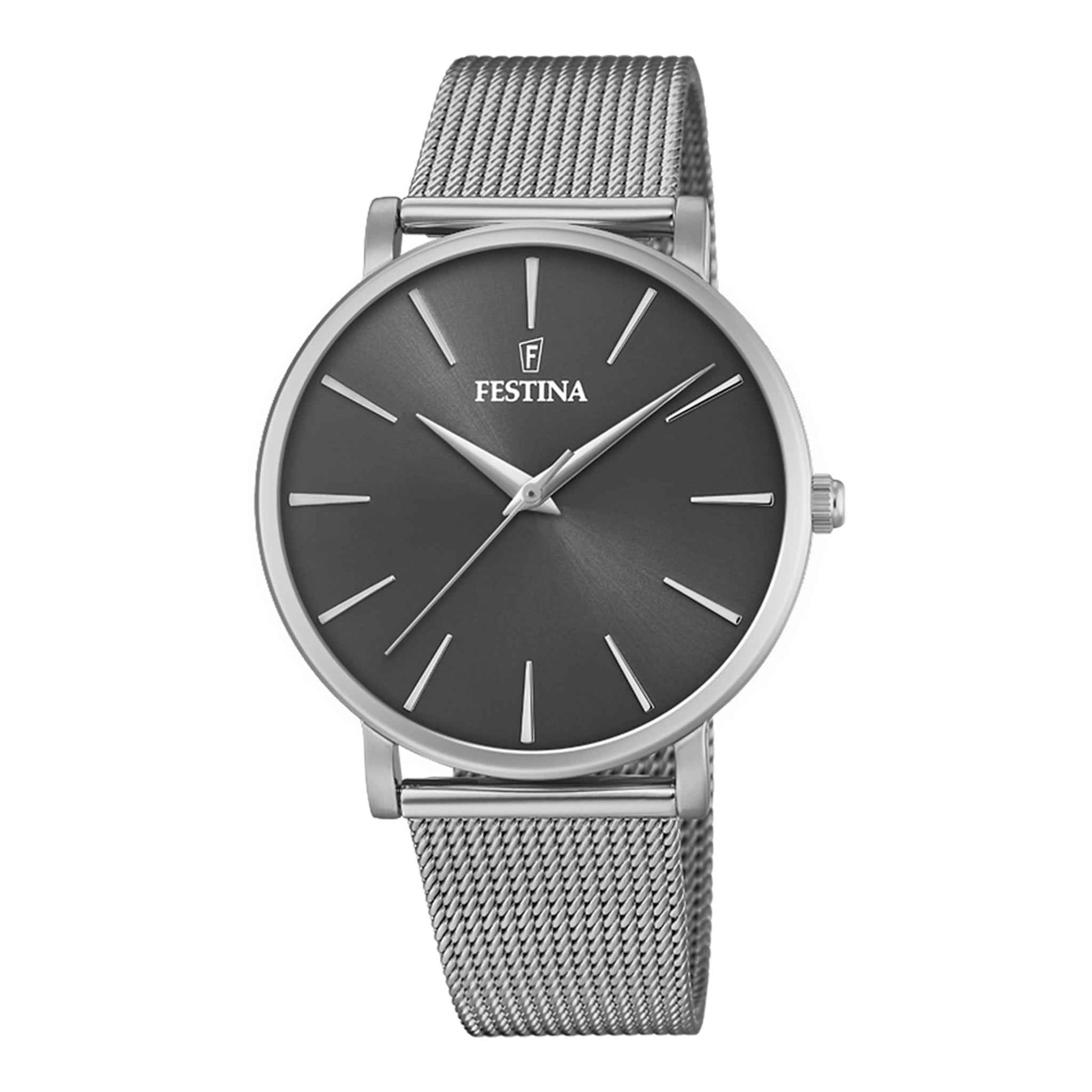 Festina Damenuhr aus Edelstahl in Silber, 3,8×0,6 cm