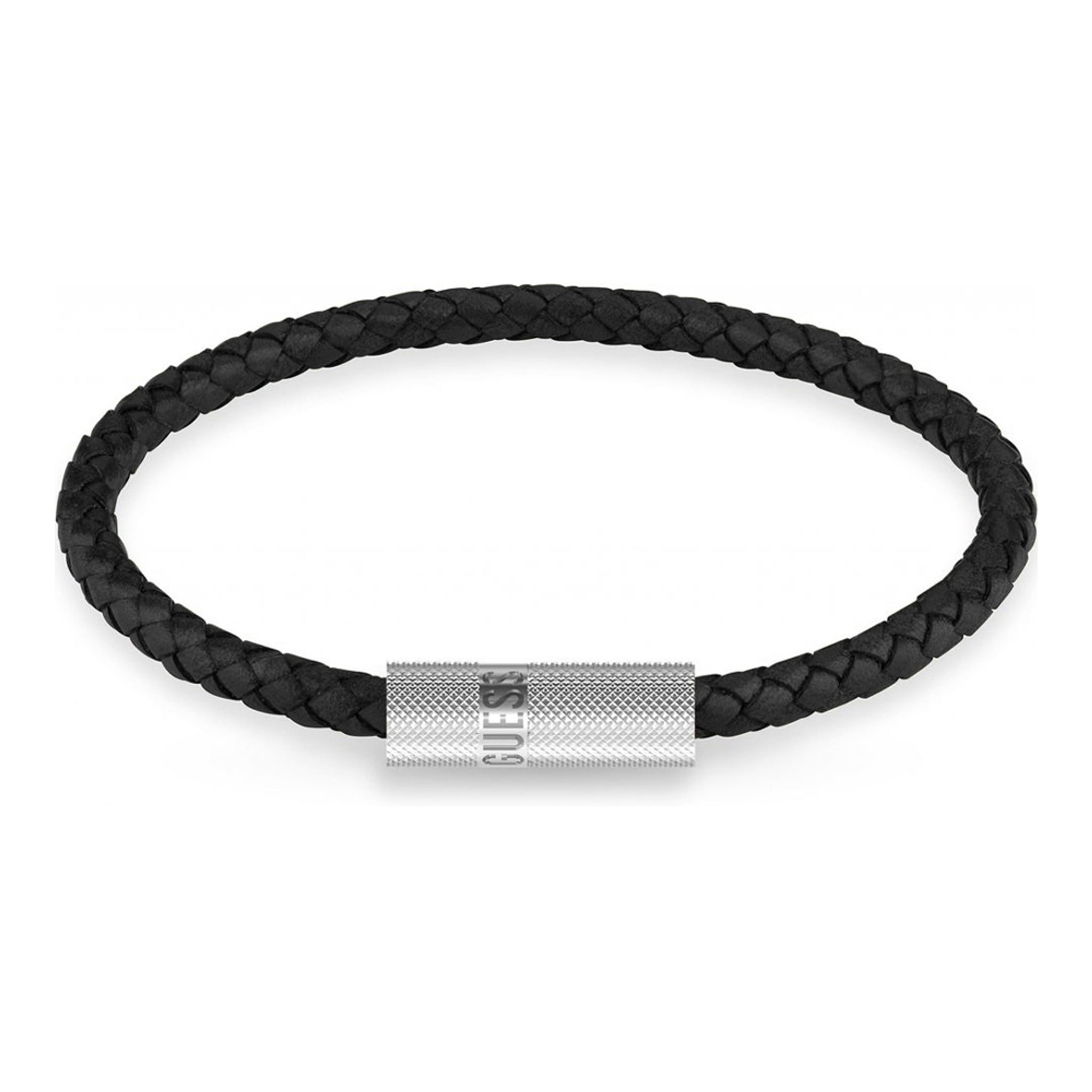 GUESS Armband aus Leder in Silber
