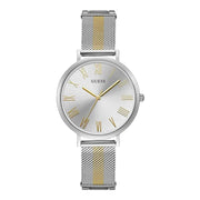 Damenuhr Lenox Edelstahl silber 38 mm Quarz mit römischen Ziffern | GUESS