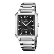 Festina Herrenuhr aus Edelstahl in Silber, 3,6×0,9 cm