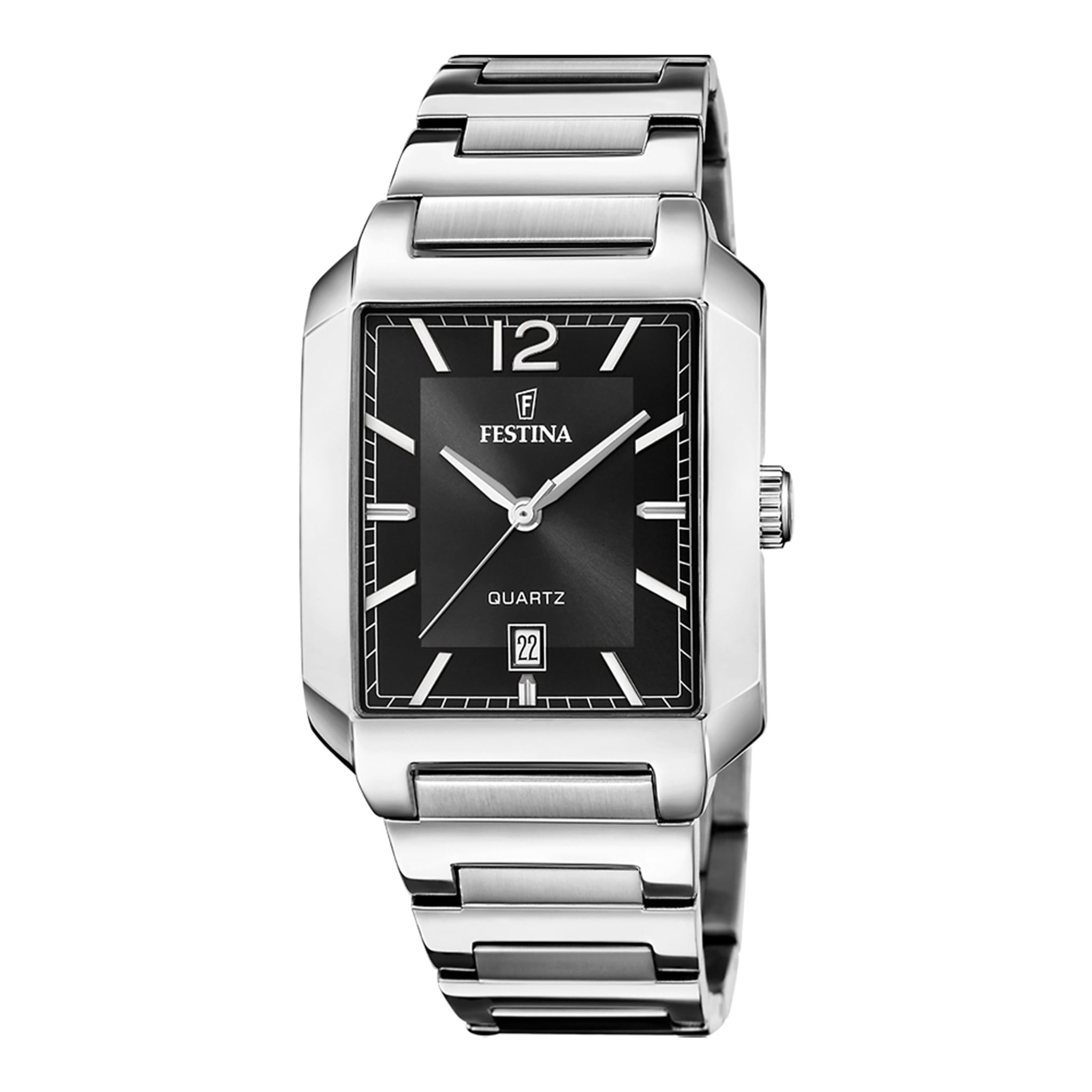 Festina Herrenuhr aus Edelstahl in Silber, 3,6×0,9 cm