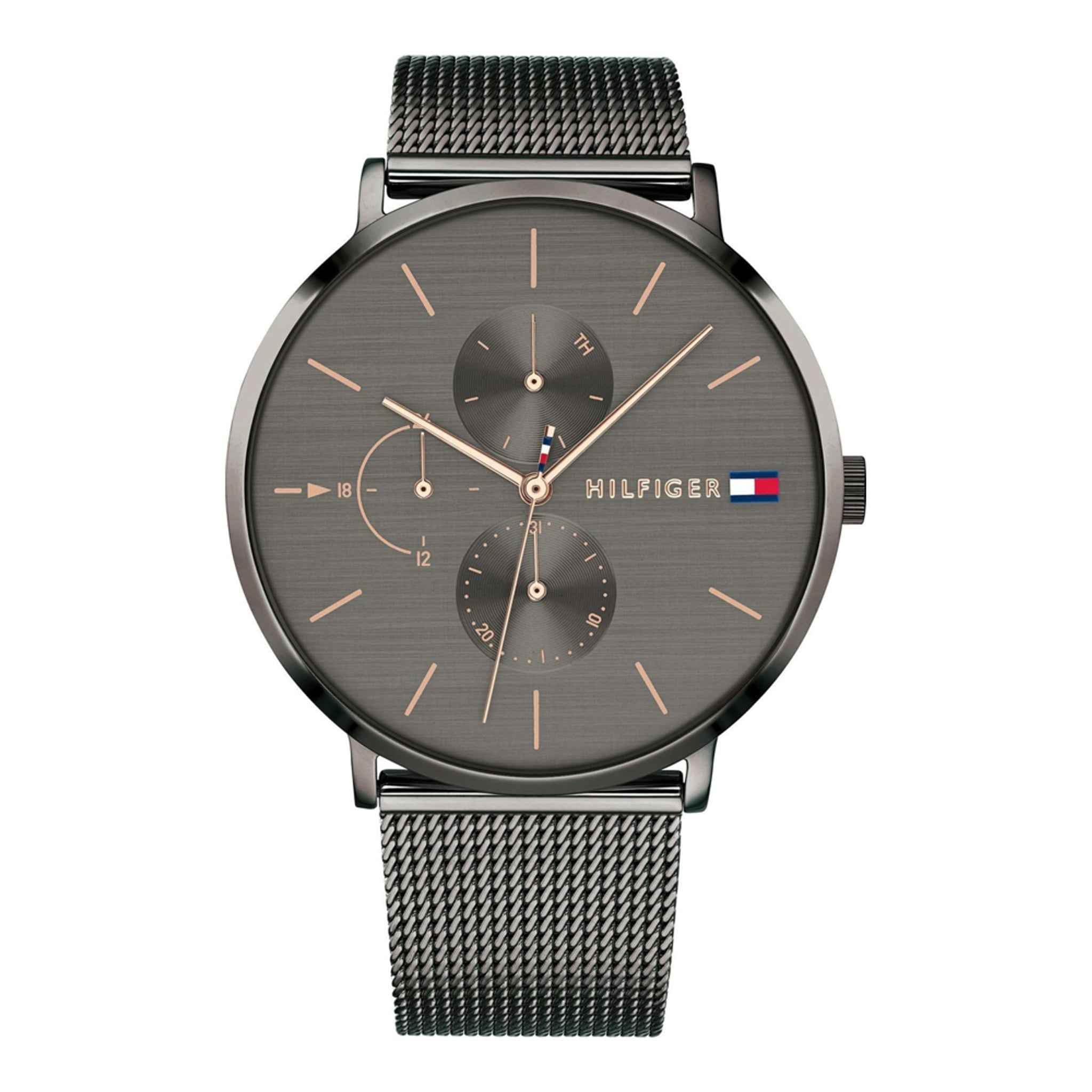 Damenuhr Jenna Edelstahl grau 40 mm Quarz Multifunktion | TOMMY HILFIGER