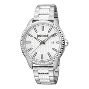 JUST CAVALLI Herrenuhr aus Edelstahl in Silber, 4,2×0,9 cm