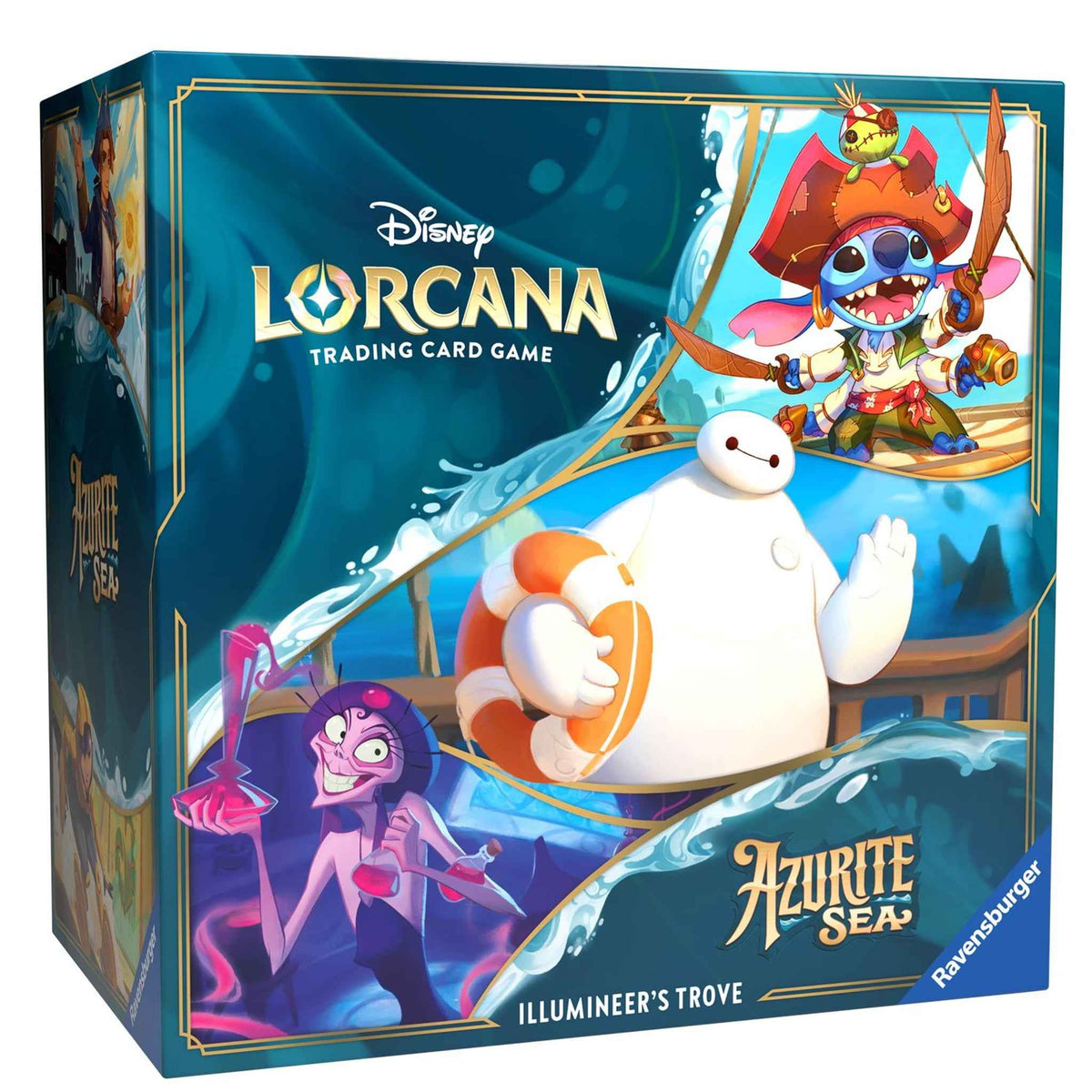 Disney Lorcana Azurite Sea Trove Sammelkartenspiel 8 Booster | Ravensburger