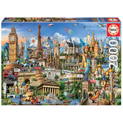 Puzzle Europe Landmarks 2000 Teile 96x68 cm | Educa