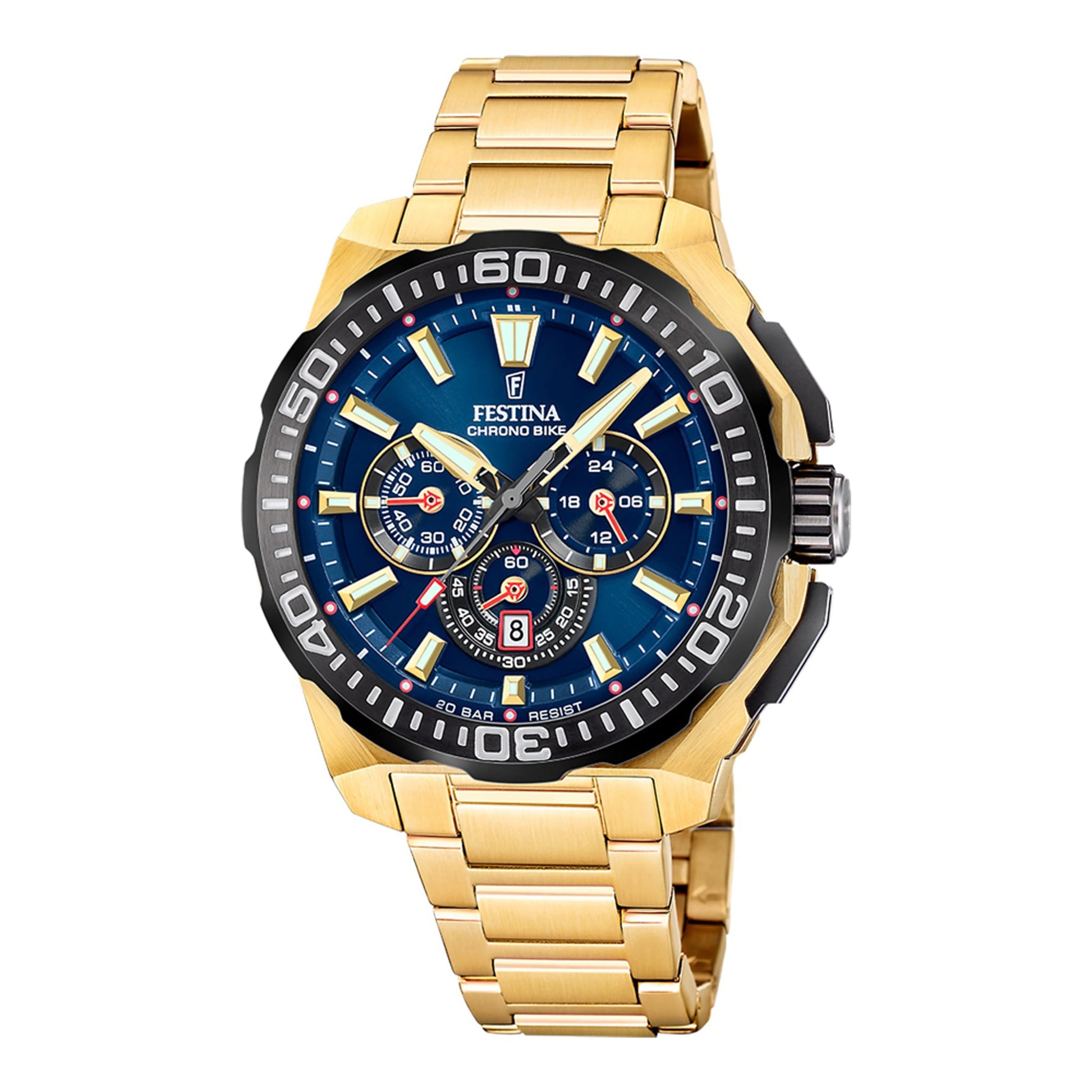 Festina Armbanduhr aus Edelstahl in Gold, 4,5×1,4 cm