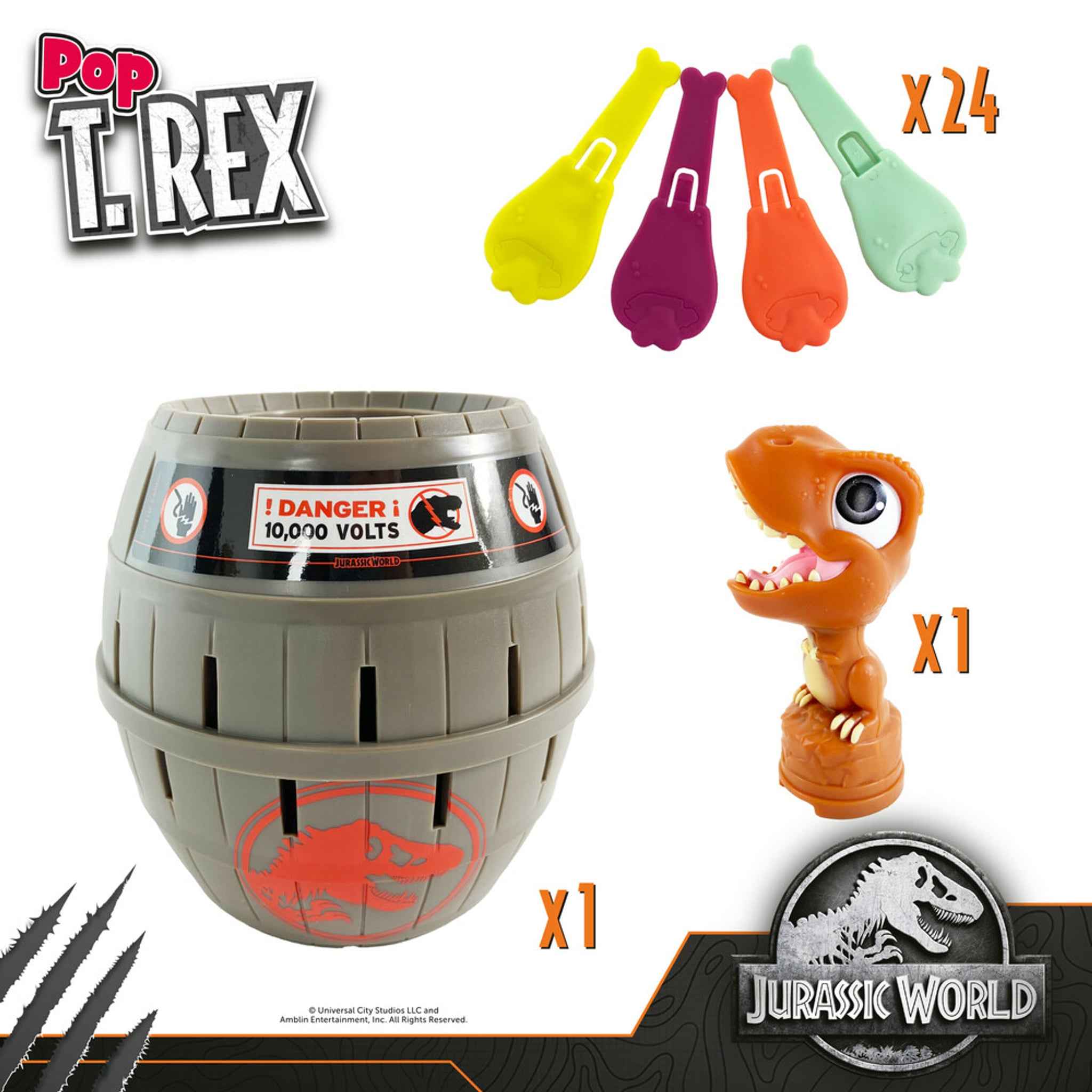Geschicklichkeitsspiel Pop up T-Rex Dinosaurier ab 4 Jahren | TOMY