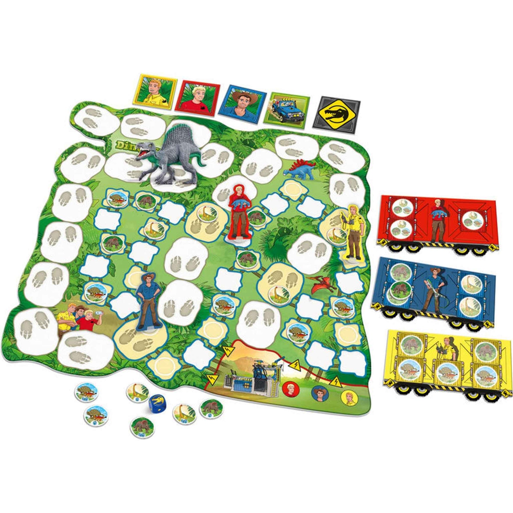 Kinderspiel Die rasante Dino-Rallye ab 5 Jahren 1-4 Spieler | Schmidt Spiele
