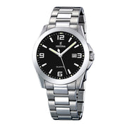 Festina Herrenuhr aus Edelstahl in Silber, 4×0,9 cm