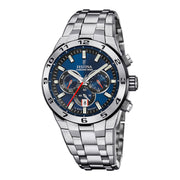 Festina Herrenuhr aus Edelstahl in Silber, 4,5×1,2 cm