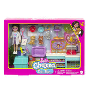 Barbie Chelsea Tierklinik Spielset mit Puppe, 4 Tieren & 18 Zubehörteilen
