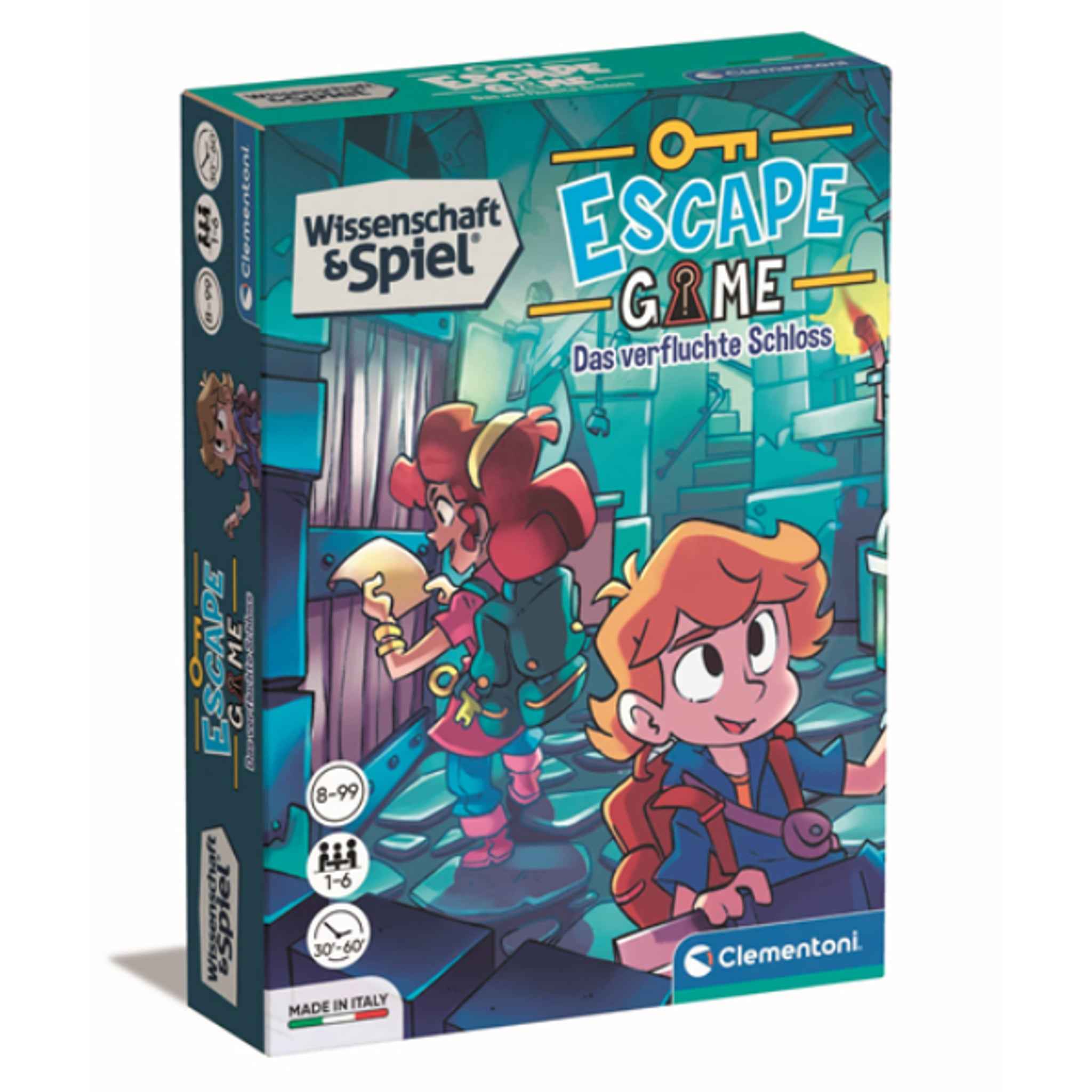 Escape Game: Das verfluchte Schloss Kartenspiel ab 8 Jahren | Clementoni