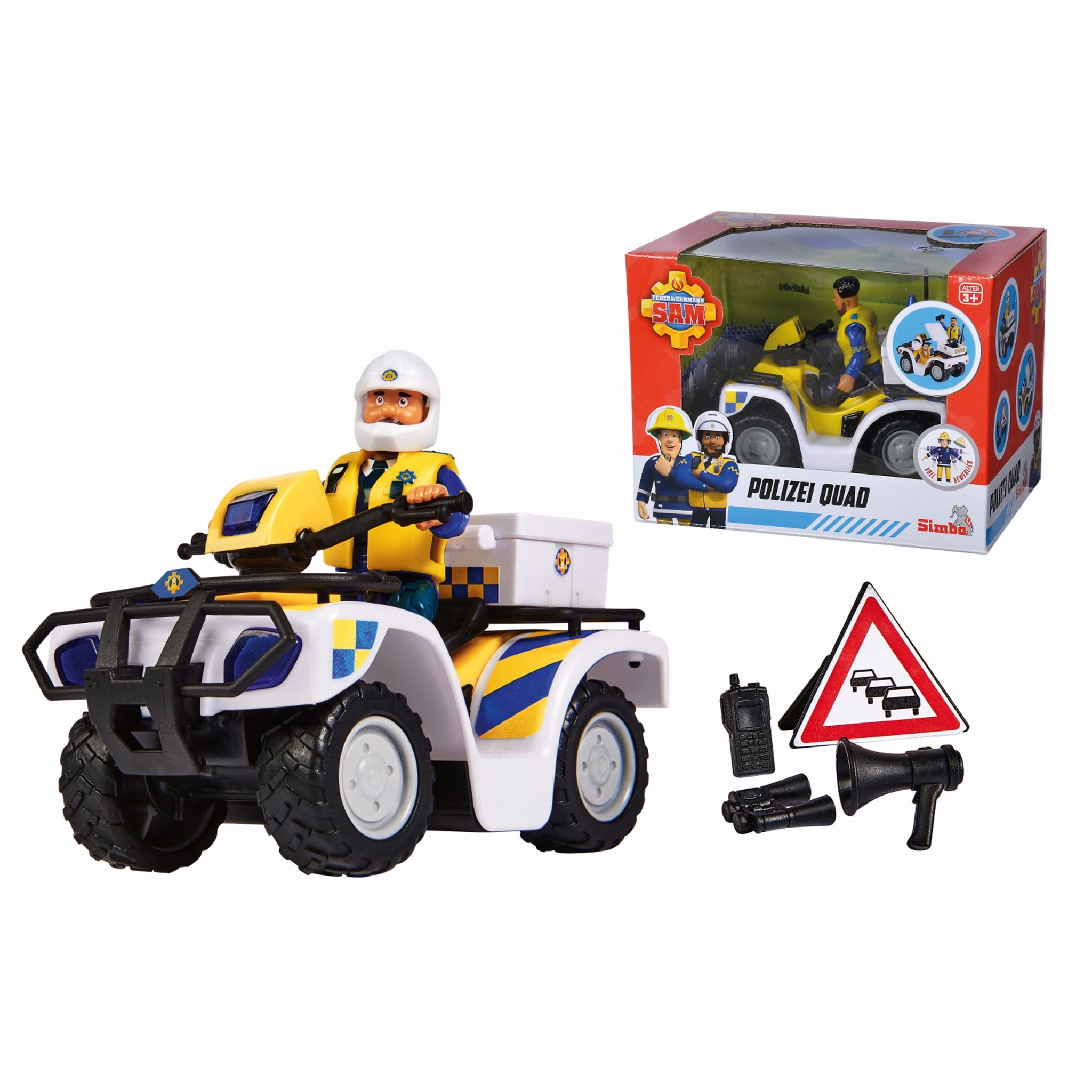 Simba Spielzeug Quad in Gelb, 16,5×11×12 cm
