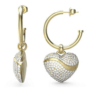 Damenohrstecker Edelstahl goldfarben mit Steinen | GUESS