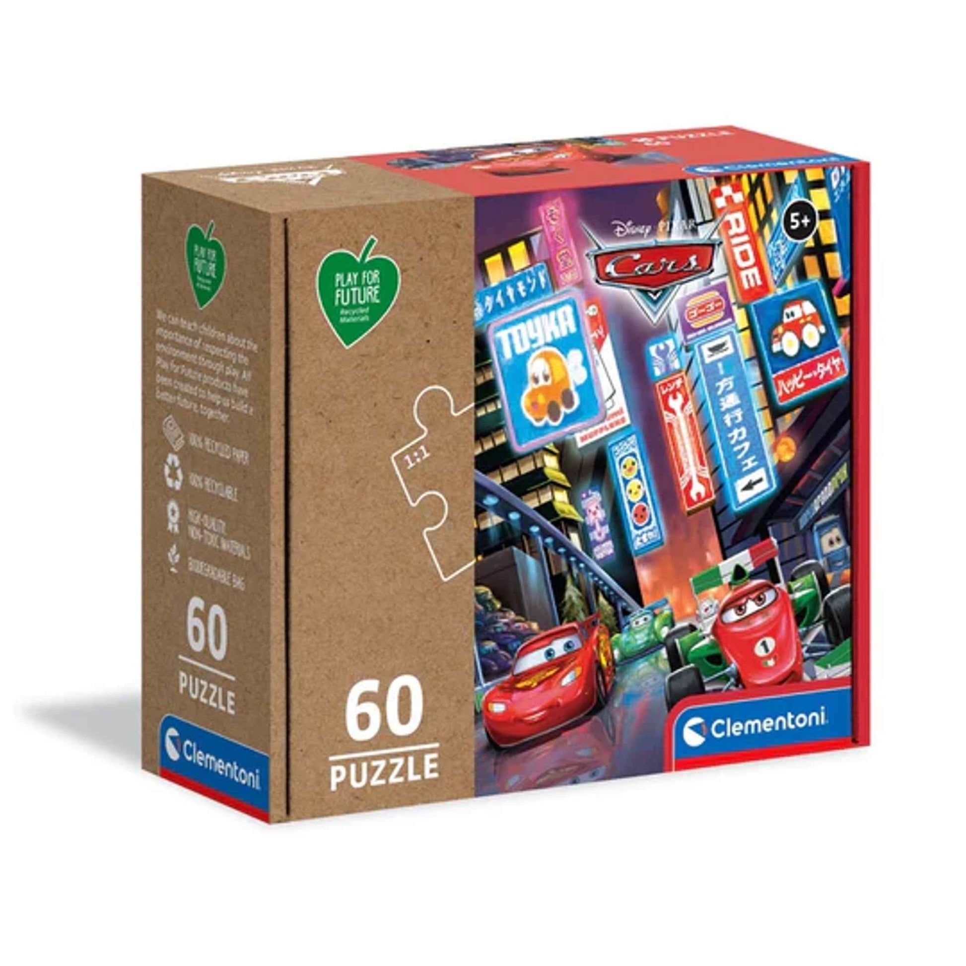 Spielzeug Puzzle Cars 60 Teile 33,5×23,5 cm ab 3 Jahren | Clementoni