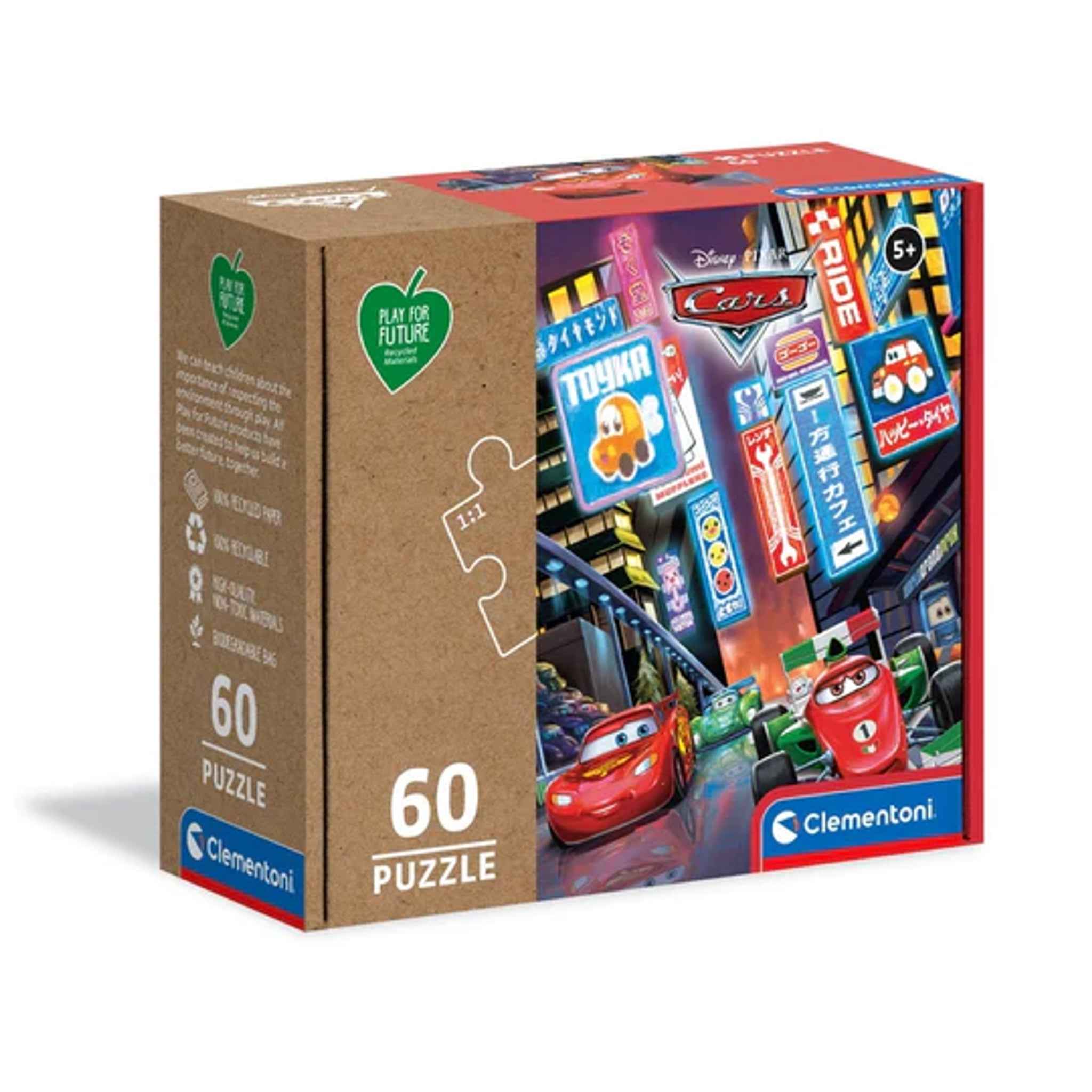 Spielzeug Puzzle Cars 60 Teile 33,5×23,5 cm ab 3 Jahren | Clementoni