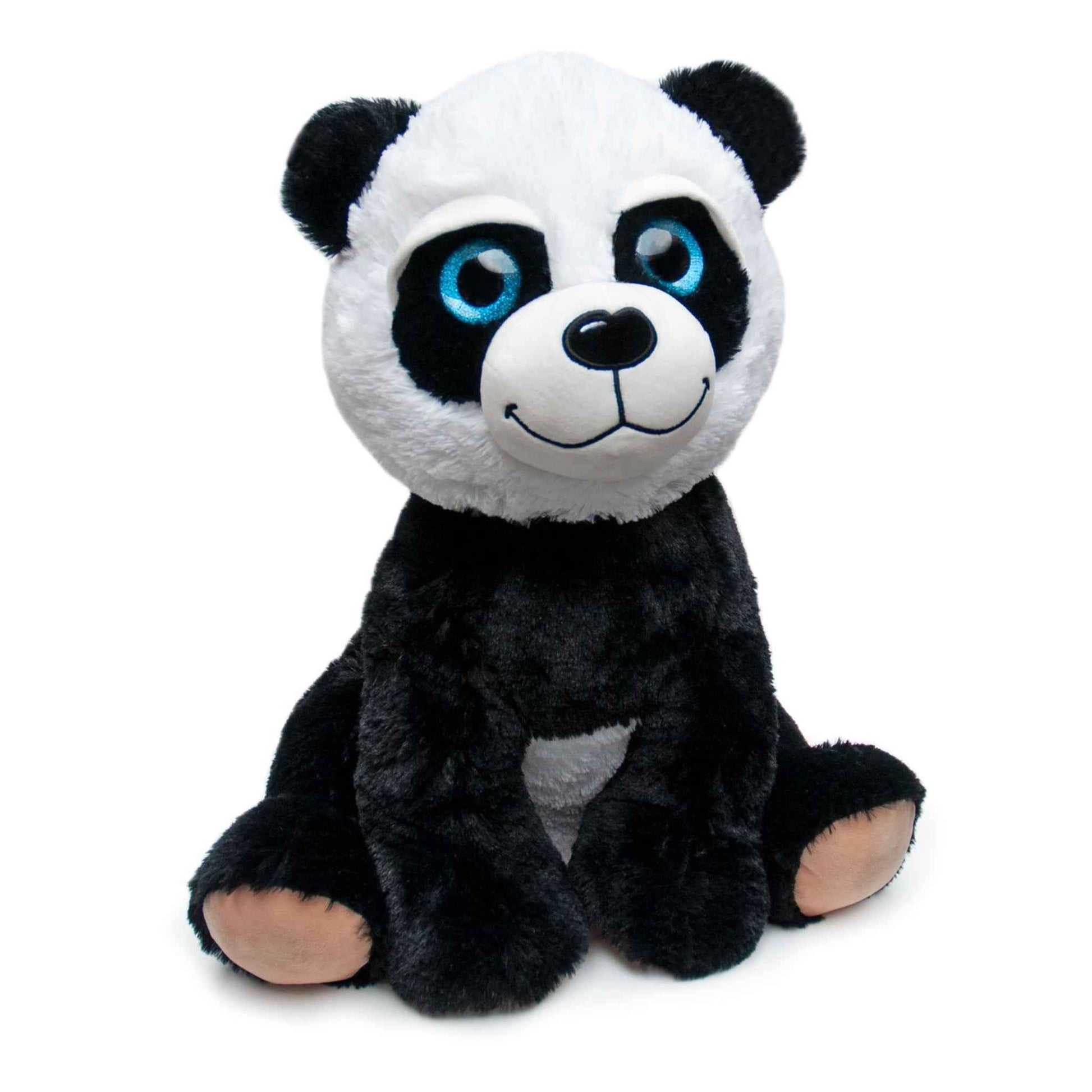 Plüschtier Panda mit Glitzeraugen 50 cm schwarz-weiß Polyester | Landahl & Baumann Spielwaren
