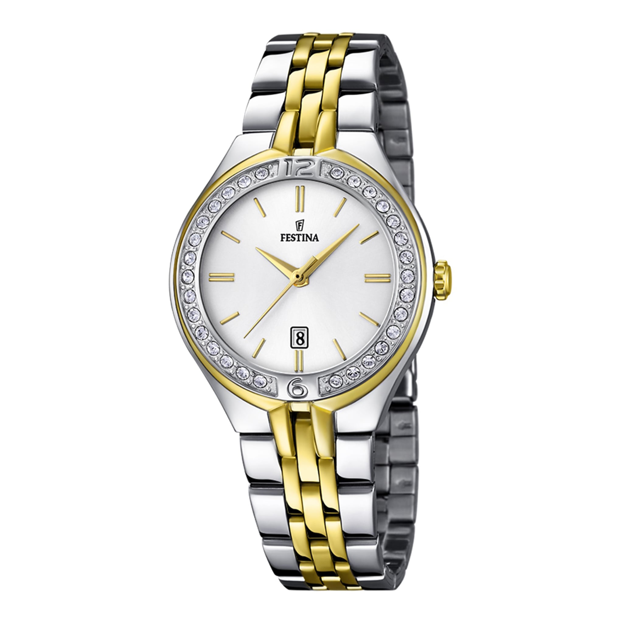 Festina Damenuhr aus Edelstahl, 3,2×0,8 cm