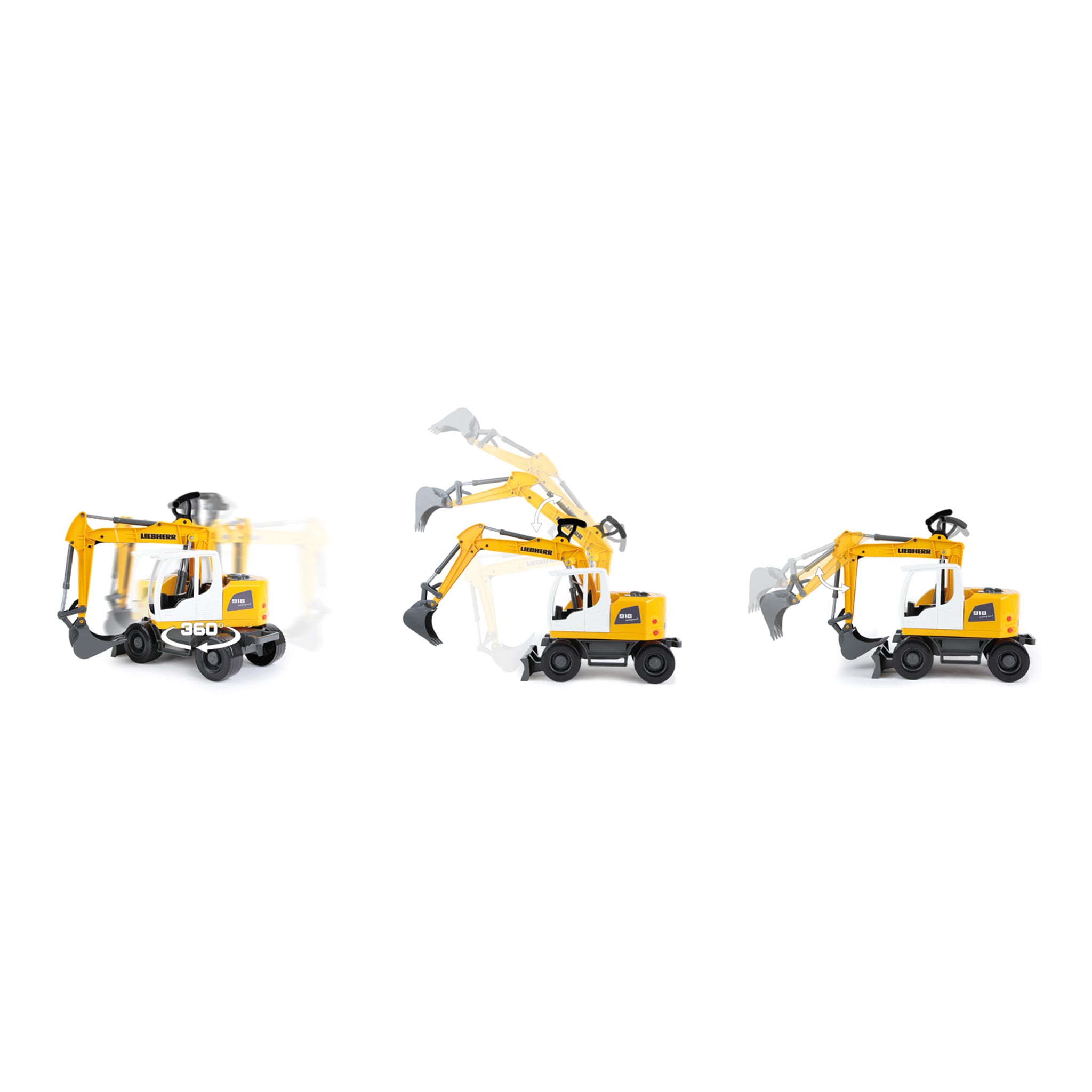 Simm Spielwaren GmbH Spielzeugbagger aus Stahl, 48 cm