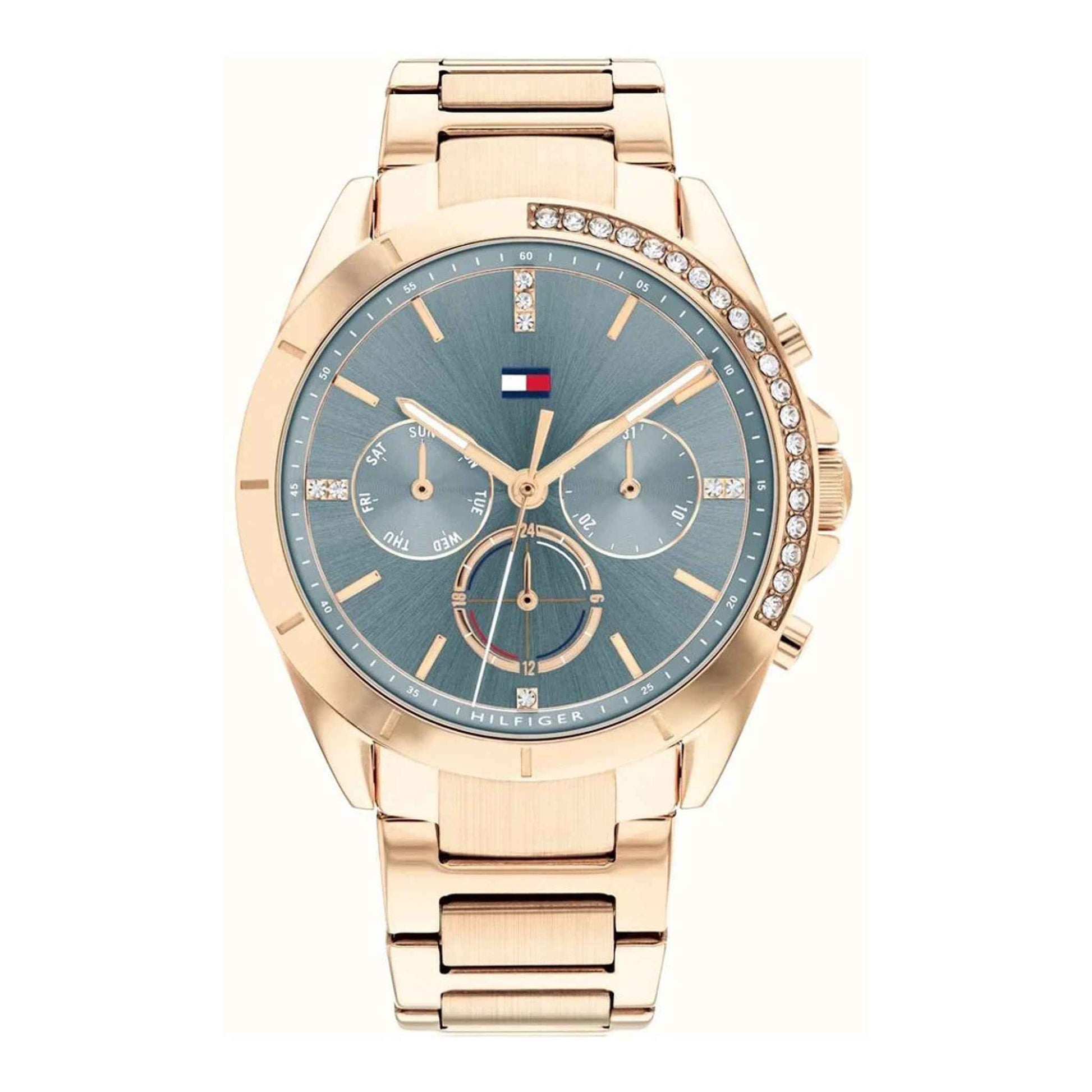 Damenuhr Kennedy Edelstahl rosegold 38 mm Quarz Multifunktion | TOMMY HILFIGER