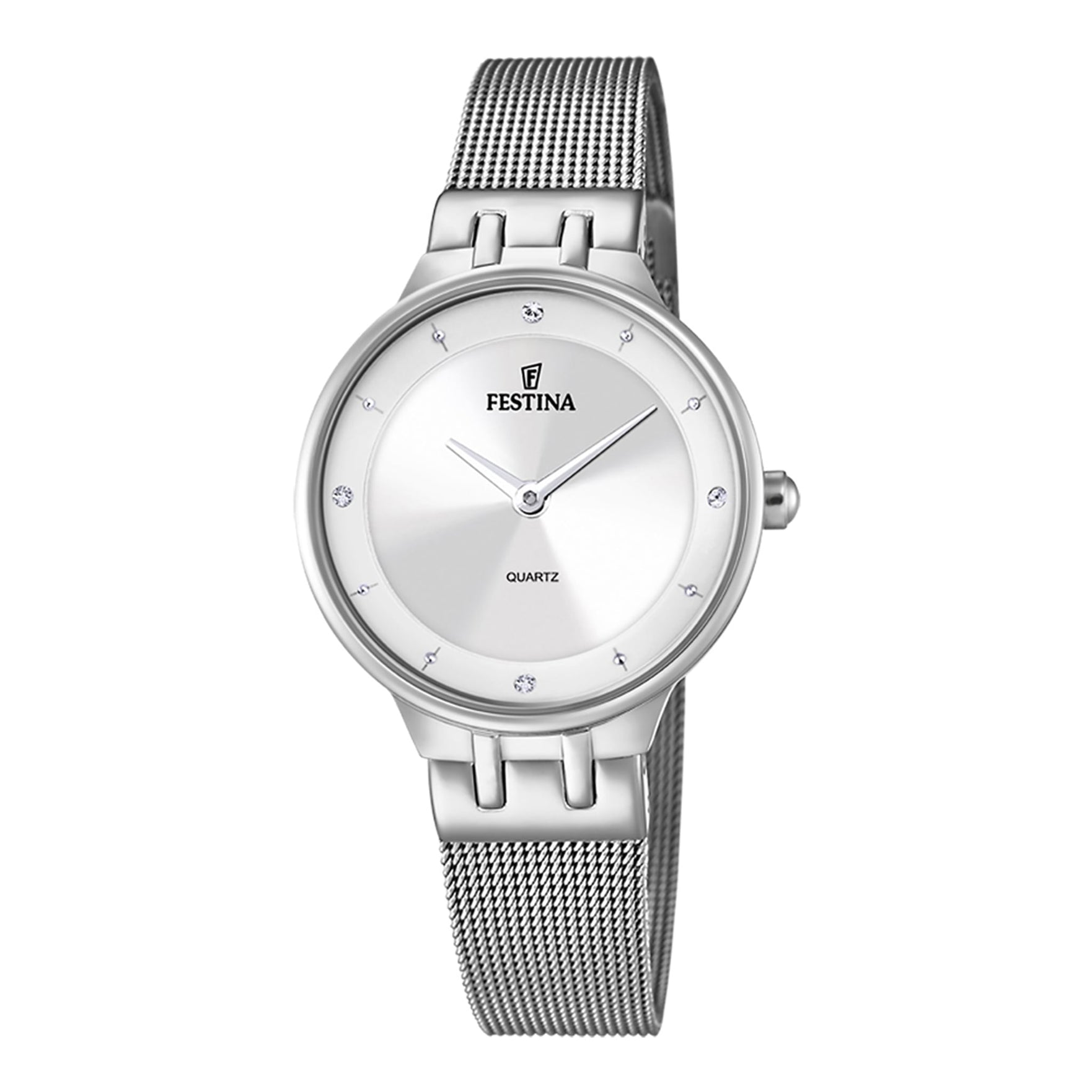Damenuhr Mademoiselle Edelstahl silber 31 mm Quarz Klappverschluss | Festina