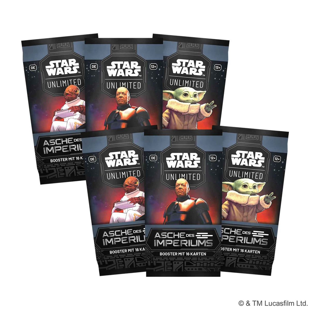 Sammelkartenspiel Star Wars Unlimited Asche des Imperiums Prerelease-Box 6