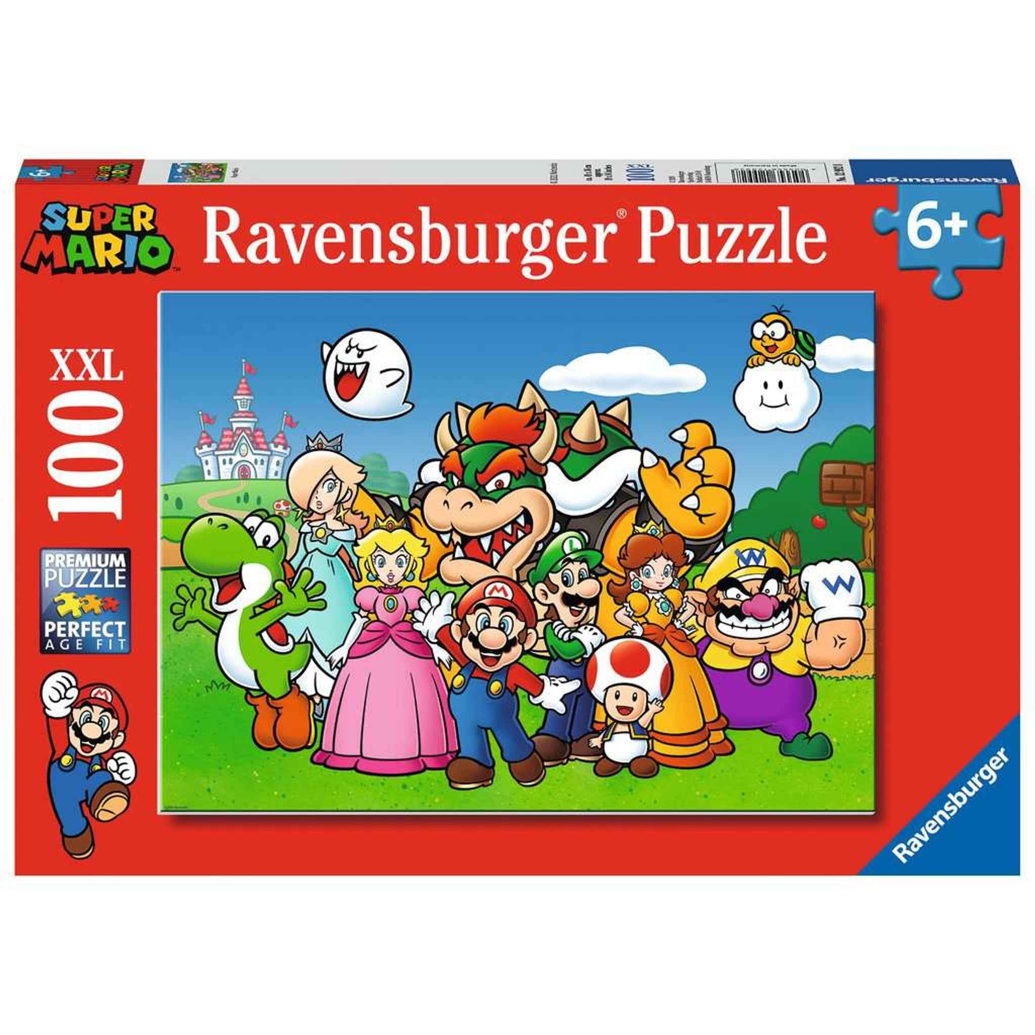 Puzzle 100 XXL Teile Super Mario Mehrfarbig 33,5×23,1×3,7 cm | Ravensburger