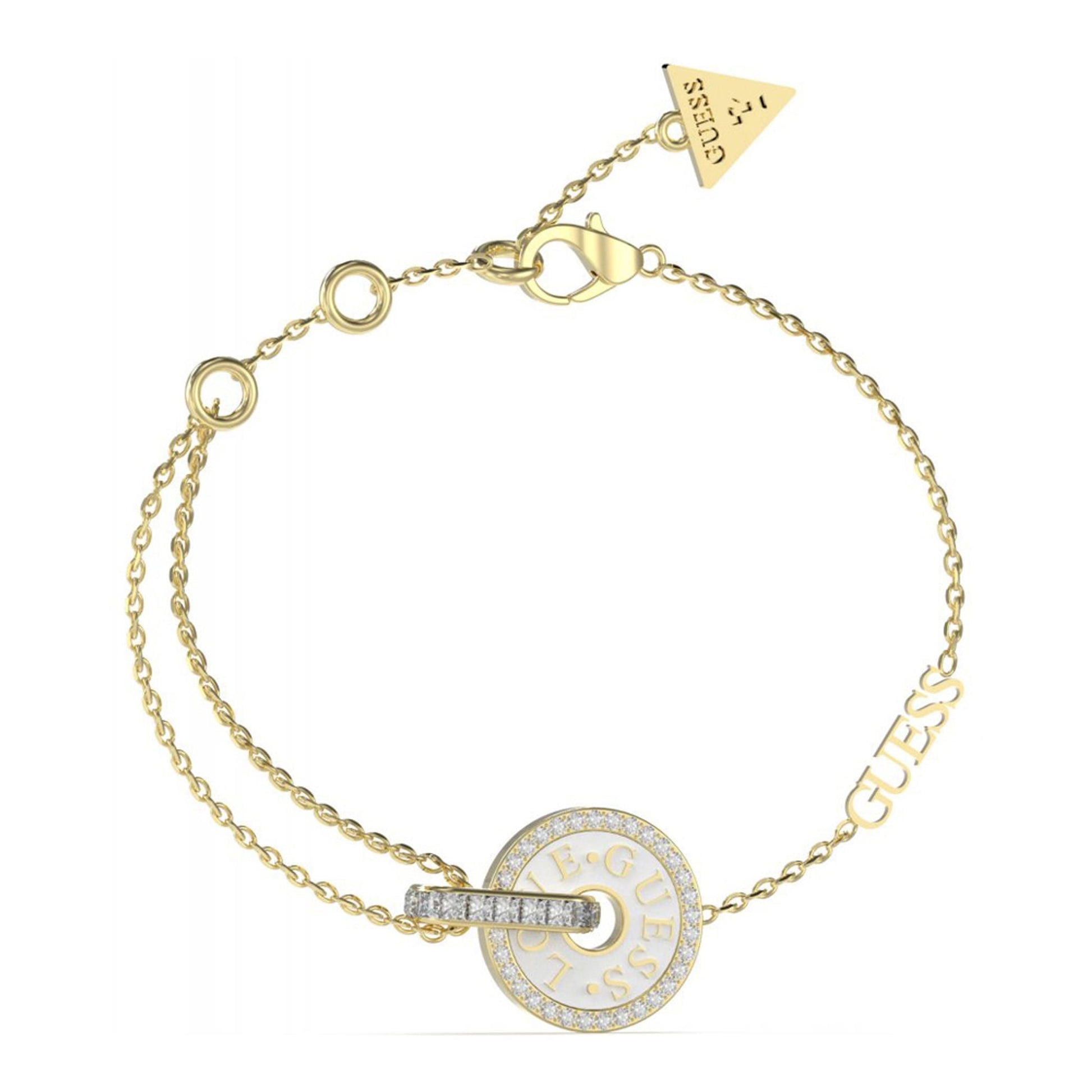 GUESS Armband aus Edelstahl in Weiß