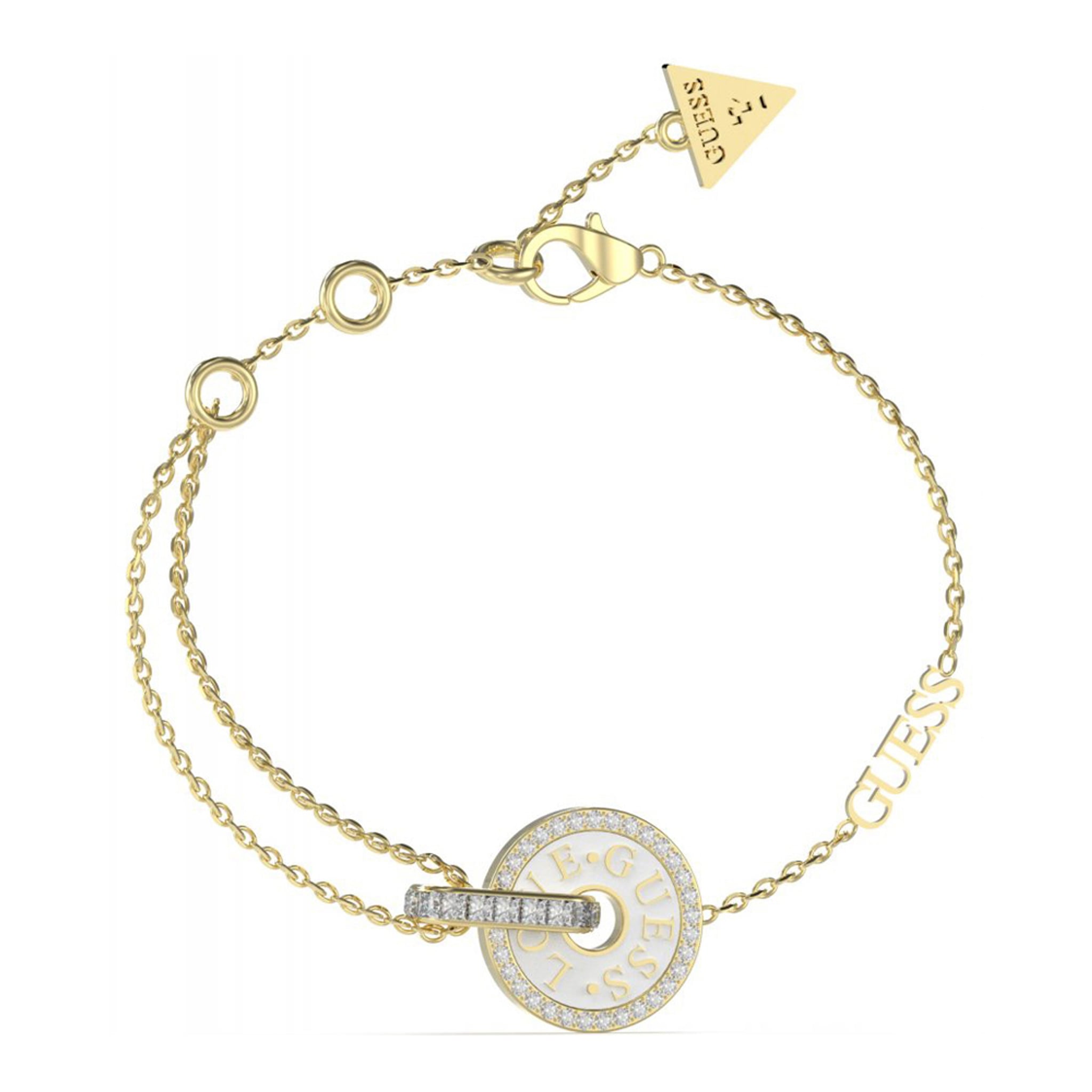 GUESS Armband aus Edelstahl in Weiß