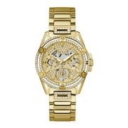 GUESS Damenuhr GW0464L2 aus Edelstahl in Gold, 4×1 cm