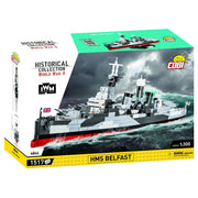 Konstruktionsspielzeug HC WWII HMS BELFAST IWM 1517 Teile Maßstab 1:300