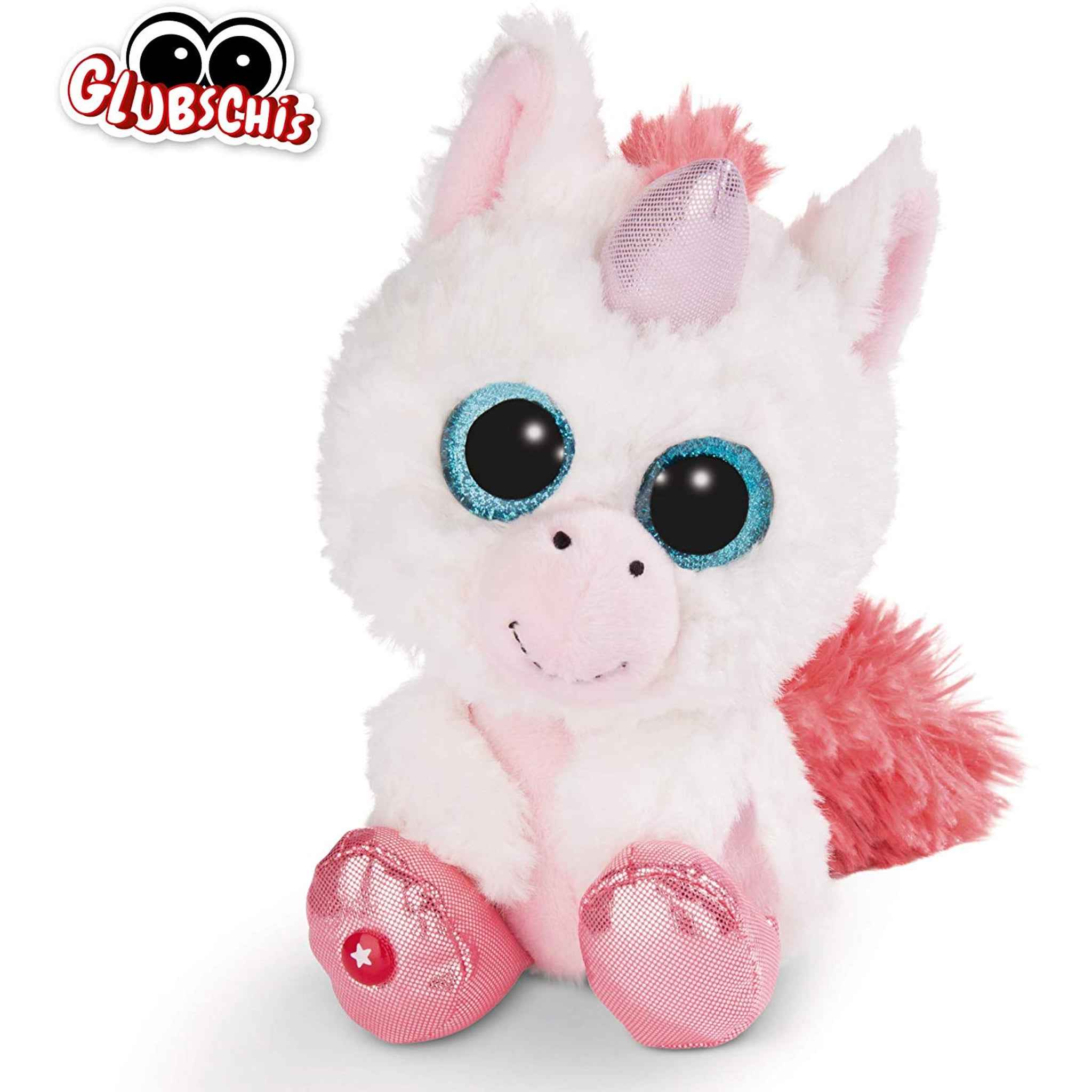Plüschtier Einhorn Milky-Fee 15 cm Polyester weiß Glitzeraugen | NICI