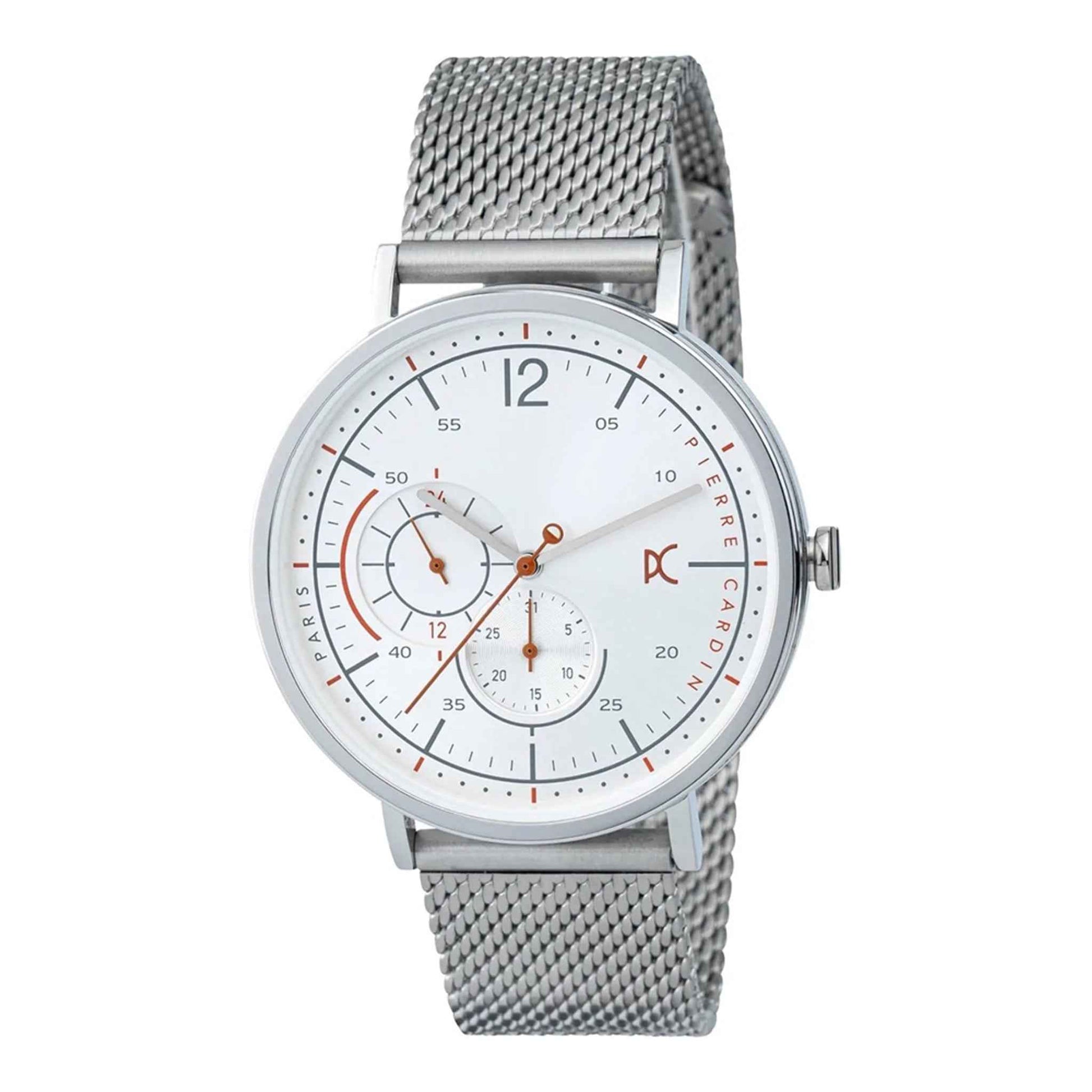 Herrenuhr Bonne Stride Quarz Edelstahl silber 42 mm Datumsanzeige