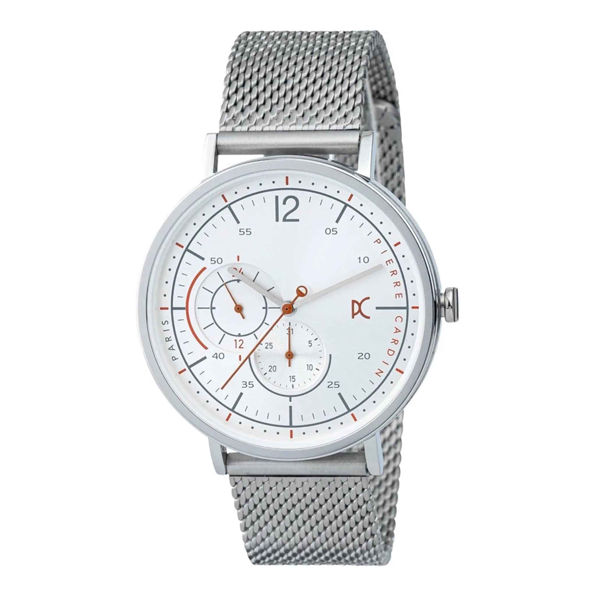 Herrenuhr Bonne Stride Quarz Edelstahl silber 42 mm Datumsanzeige