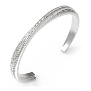 Guess Damenarmreif aus Edelstahl in Silber, 6×5 cm