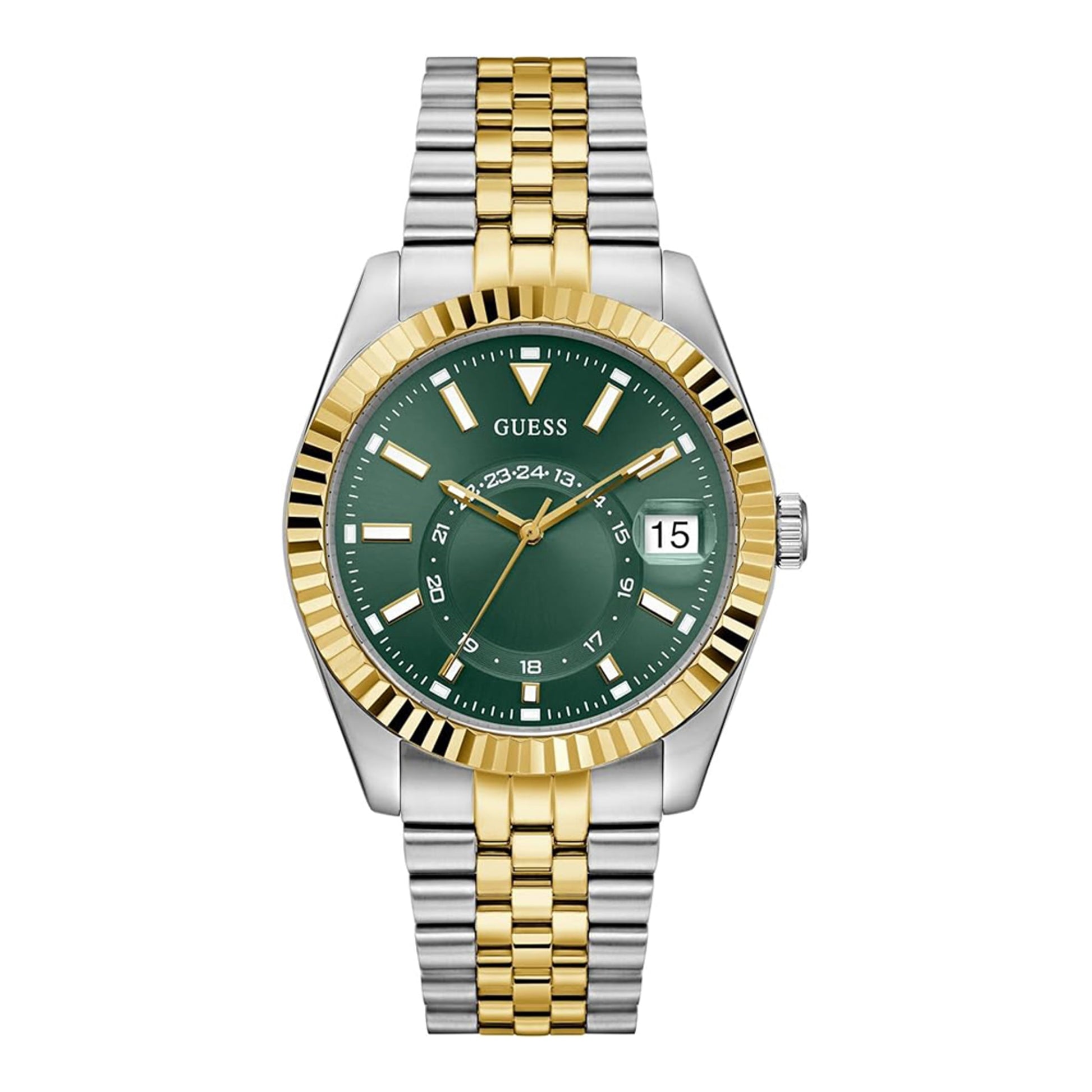 GUESS Herrenuhr GW0977G4 aus Edelstahl, 42 mm