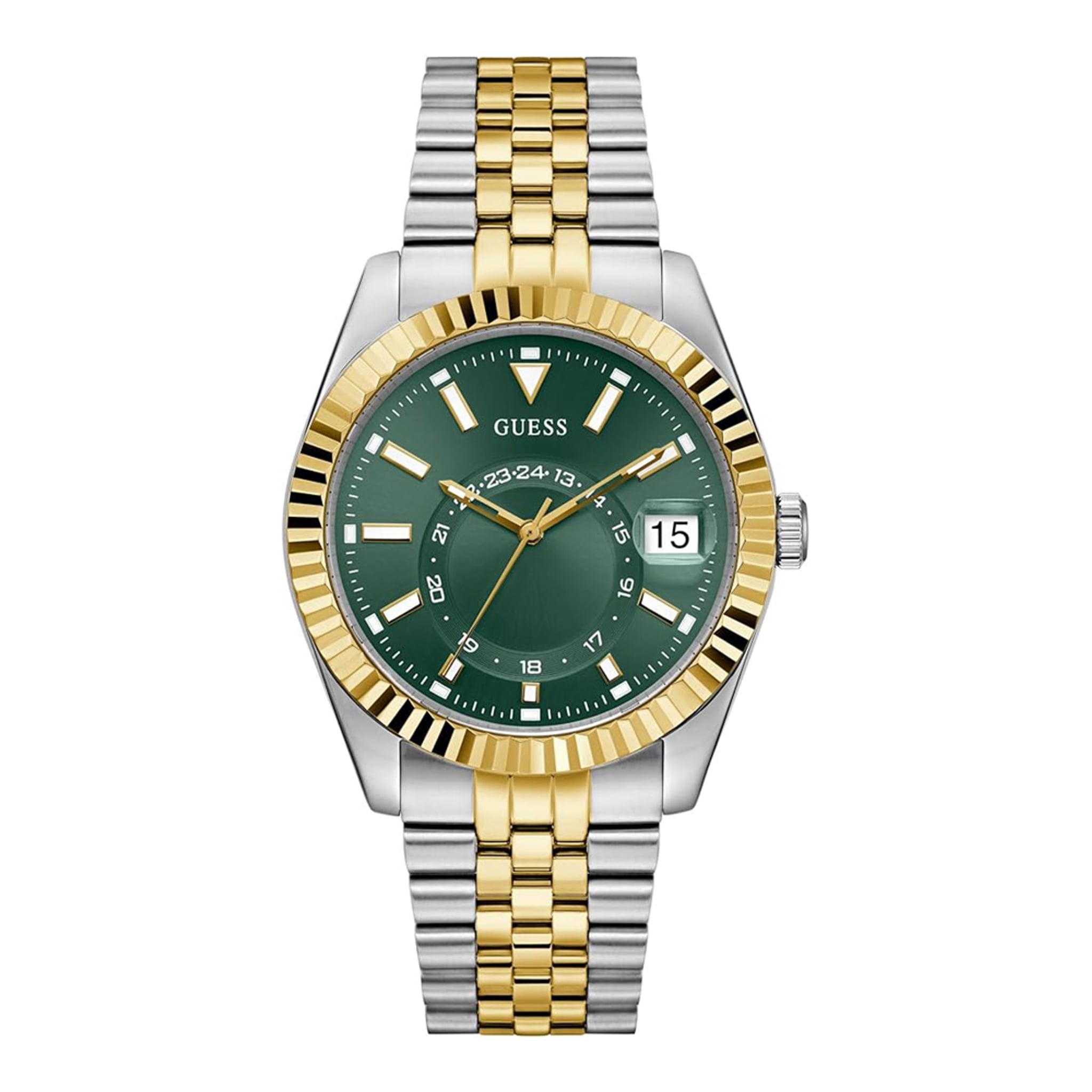 GUESS Herrenuhr GW0977G4 aus Edelstahl, 42 mm