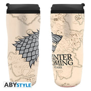 ABYSSE CORP S.A.S. Reisebecher aus Kunststoff in Beige