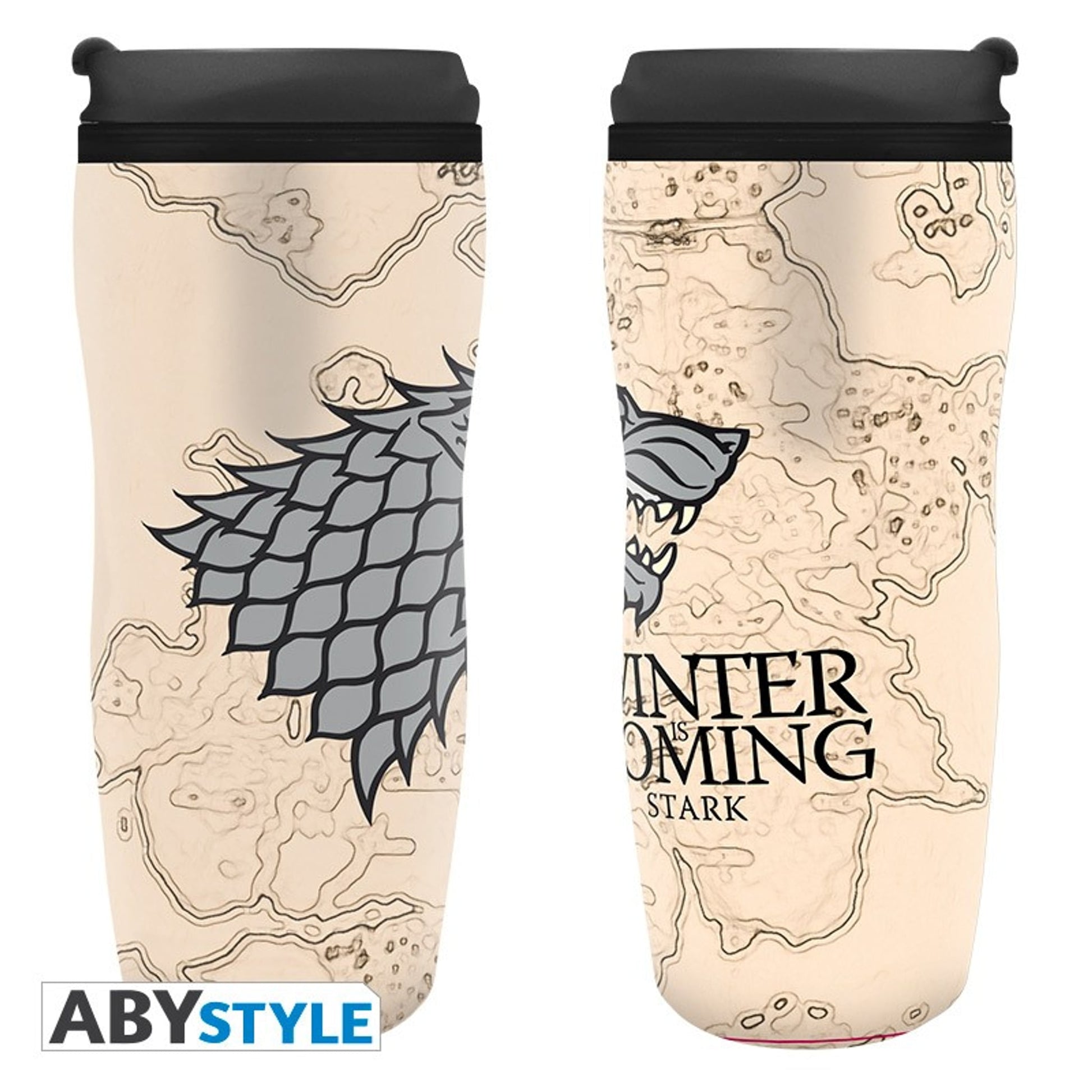 ABYSSE CORP S.A.S. Reisebecher aus Kunststoff in Beige