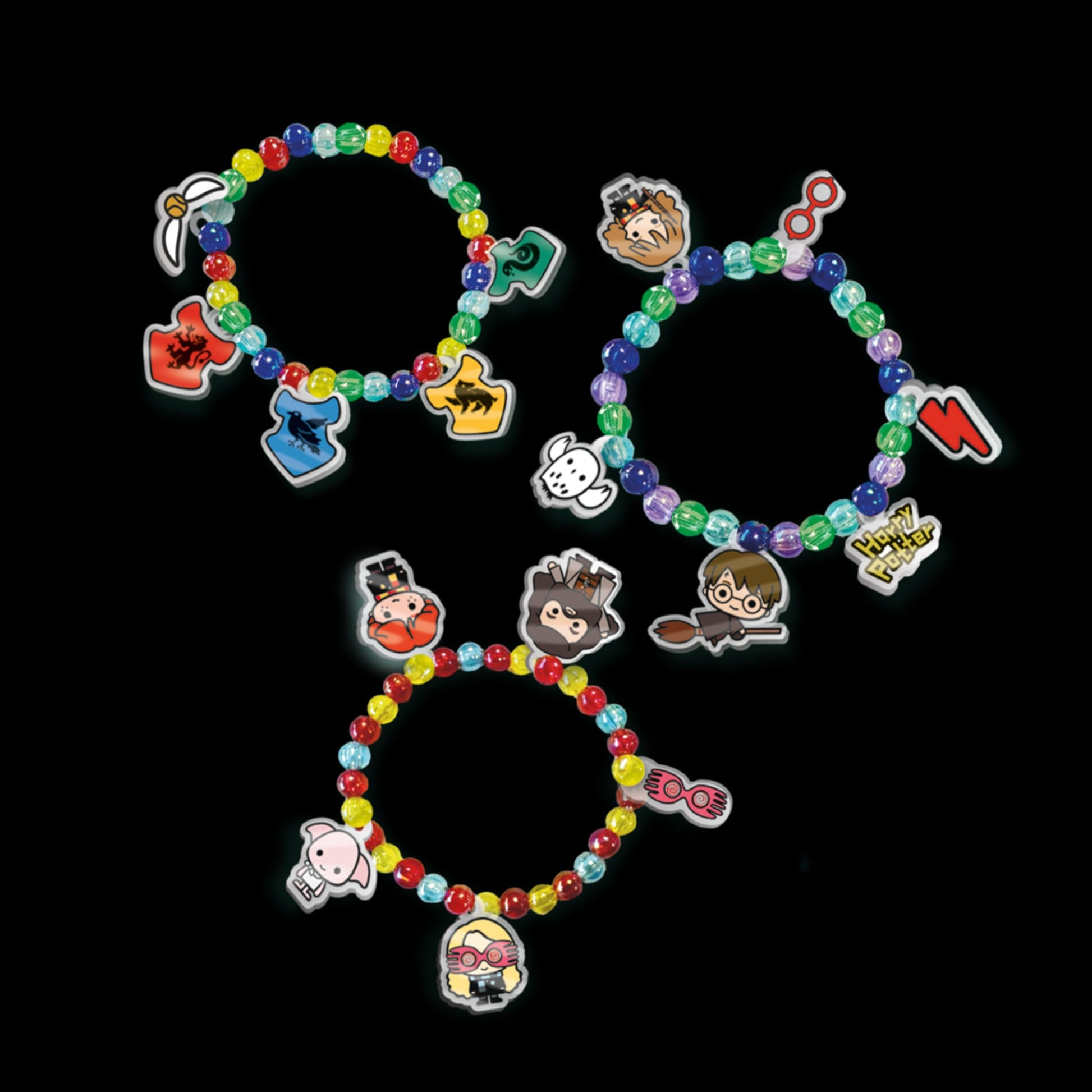 Harry Potter Armbänder Bastelset mit Zauberschrumpffolie mehrfarbig