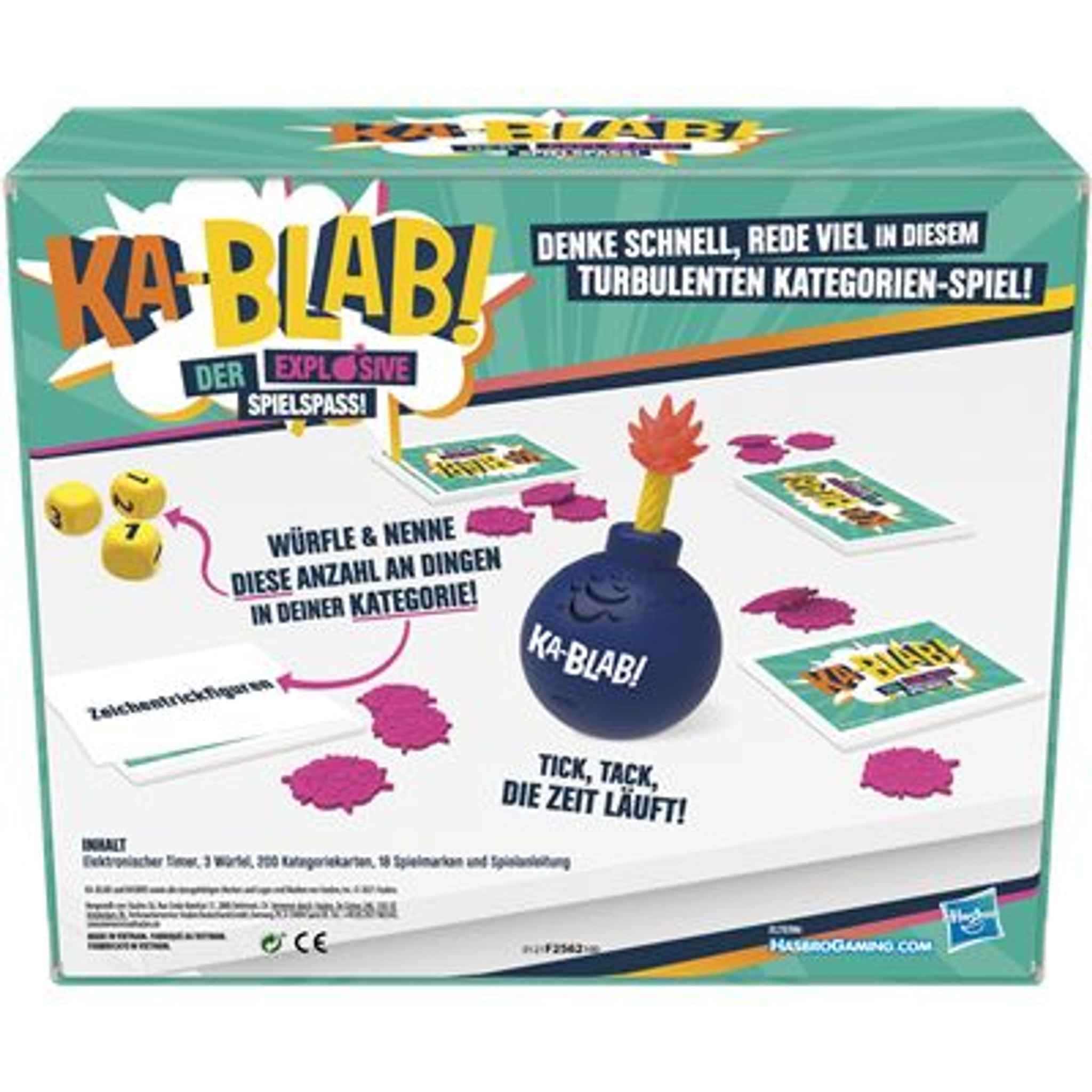 Familienspiel Ka-Blab! mit Timer und 200 Kategoriekarten | Hasbro