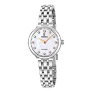 Damenuhr Mademoiselle Edelstahl silber 26 mm Quarz Perlmutt-Zifferblatt