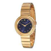 PIERRE CARDIN Damenuhr aus Edelstahl in Blau, 3,2×0,6 cm