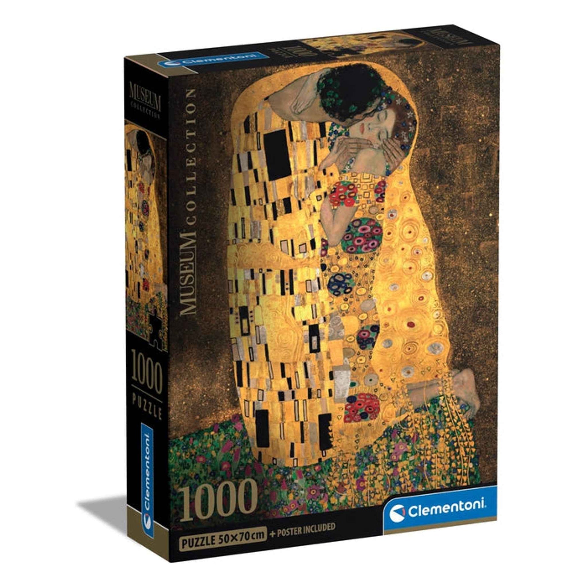 Puzzle 1000 Teile Museum Collection Compact Klimt Der Kuss | Clementoni
