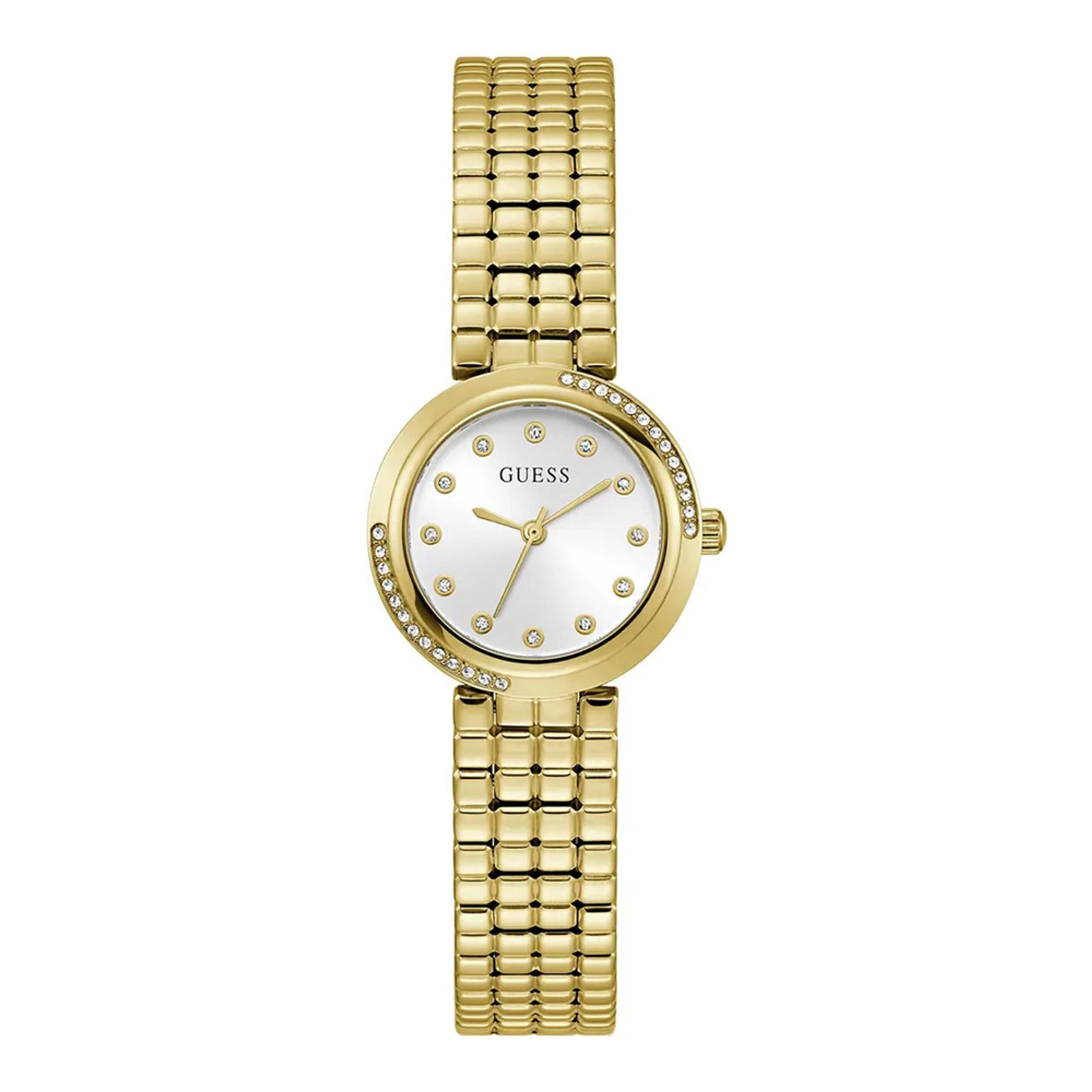 GUESS Damenuhr GW0930L2 aus Edelstahl in Gold, 2,8×0,8 cm