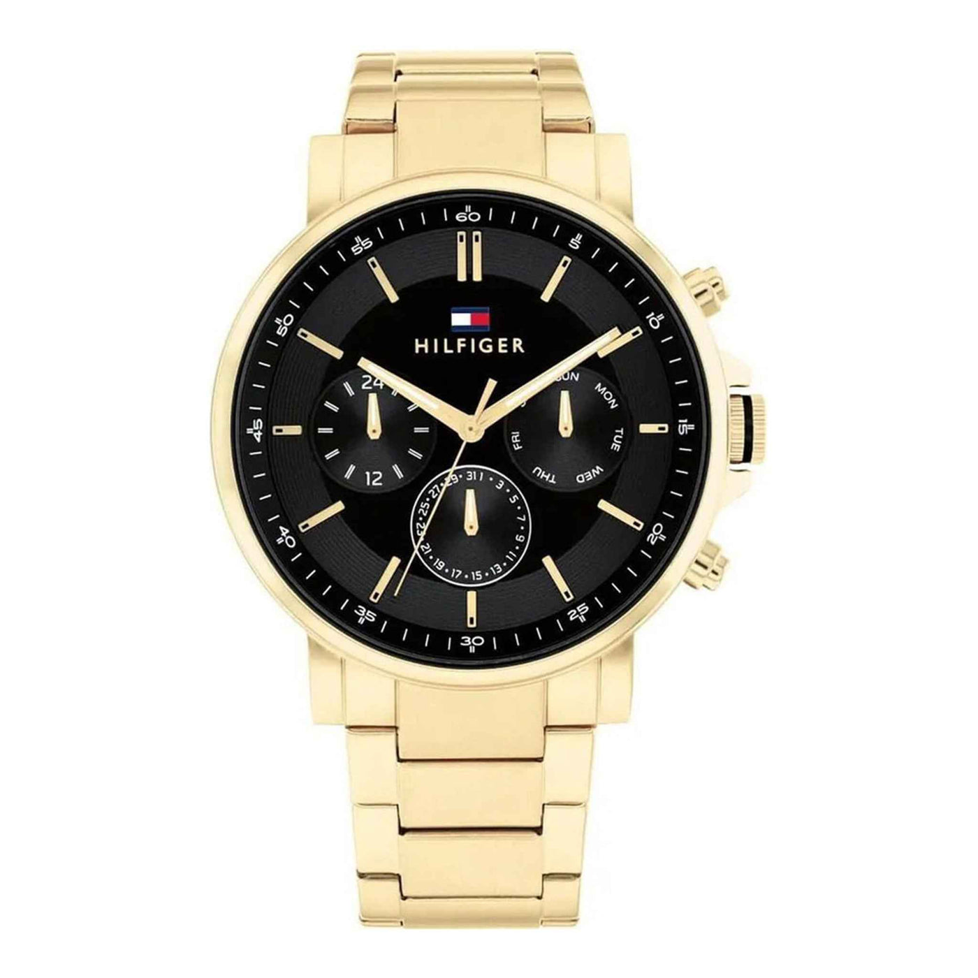 Herrenuhr Tyson 44 mm Edelstahl gold Quarz Multifunktion | TOMMY HILFIGER