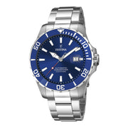 Herrenuhr Automatik Taucheruhr Edelstahl blau 44 mm | Festina