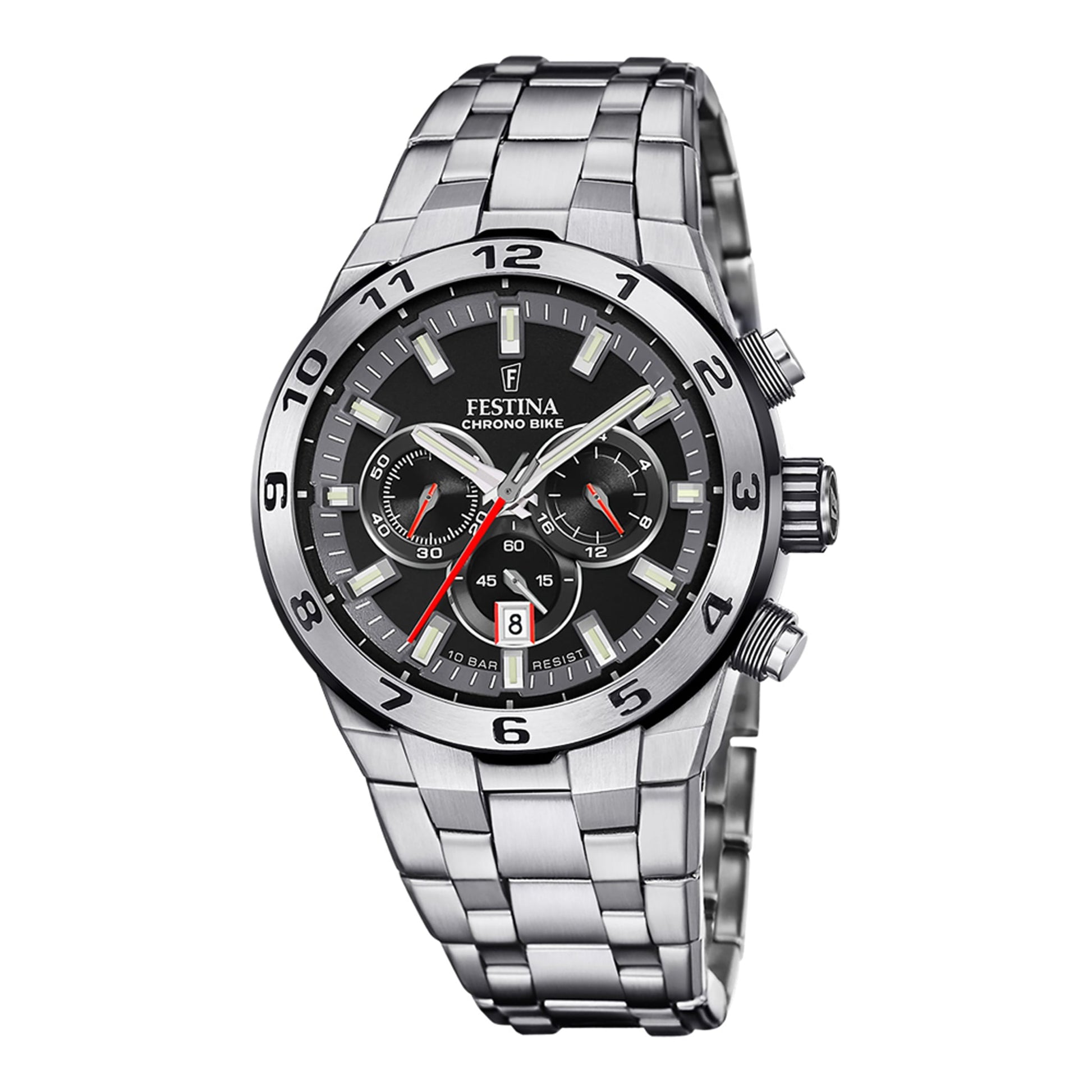 Festina Armbanduhr aus Edelstahl in Silber, 4,5×1,2 cm